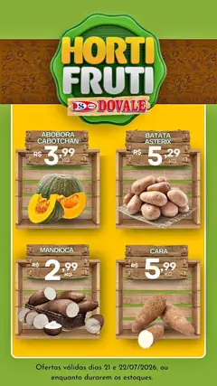 Dovale ofertas Hortifruti - Pré-Visualização do folheto da loja Dovale, válido de 21/07/2026