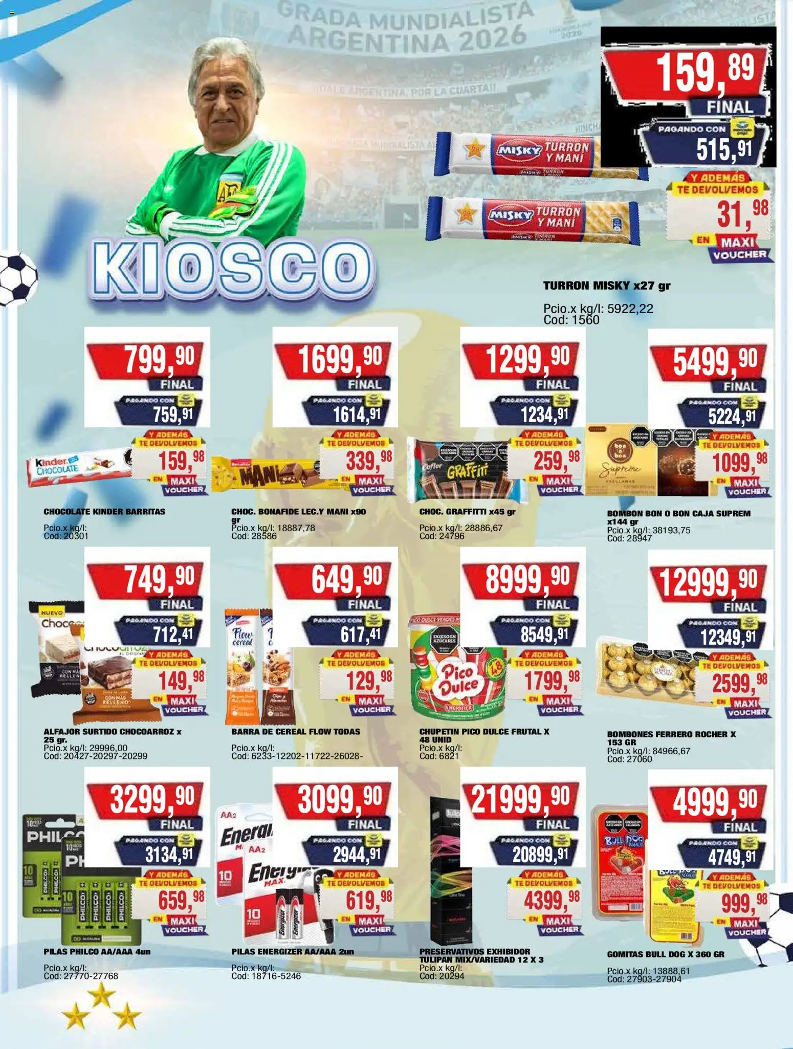 Maxiconsumo ofertas │ válido desde el 20/07/2026 | Página: 15 | Productos: Pilas, Gomitas, Mani, Preservativos