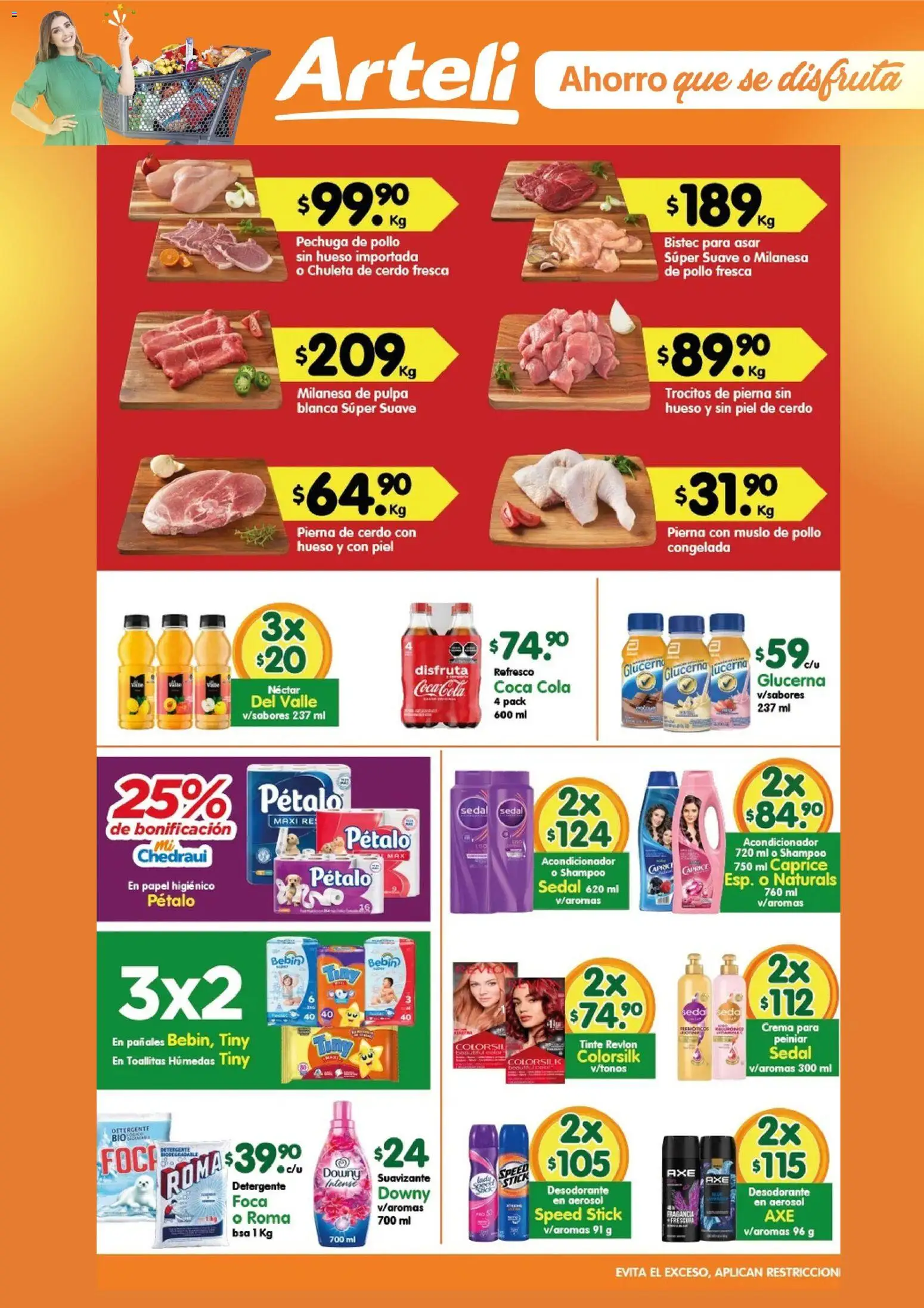 Nuevas ofertas de Arteli válidas en toda la República Mexicana desde el 04/09/2026. ¡Encuentra las mejores ofertas en Arteli folleto Express! | Página: 2 | Productos: Refresco, Shampoo, Pañales, Acondicionador