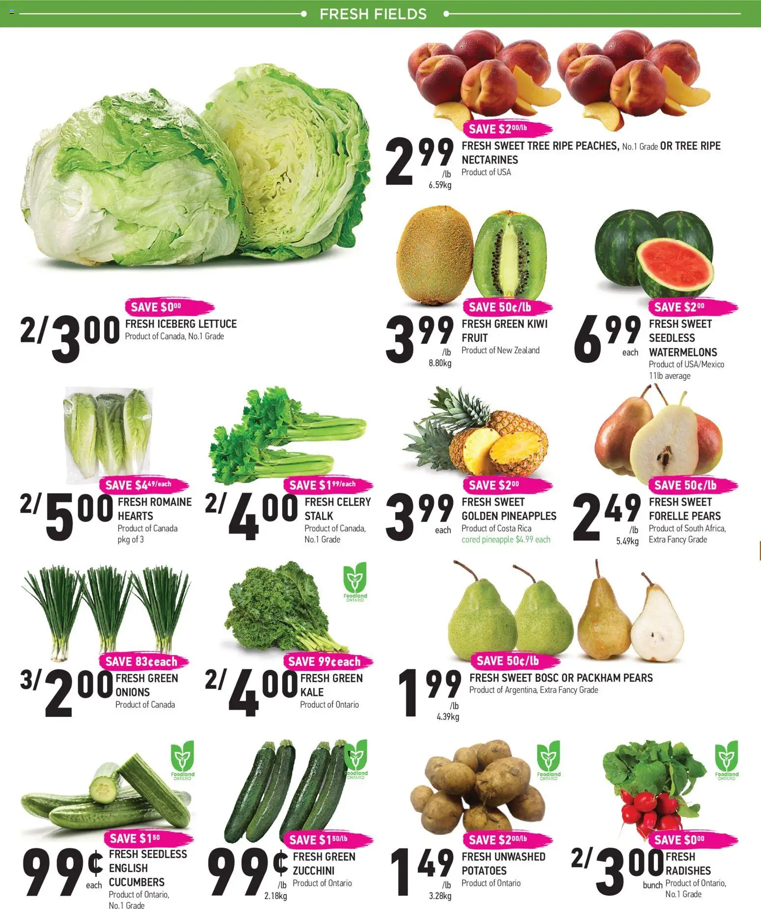 Coppas Fresh Market flyer valid from Jul 16, 2026 | Page: 2 | Products: Pineapple, Kiwi, Cucumbers, Potatoes
