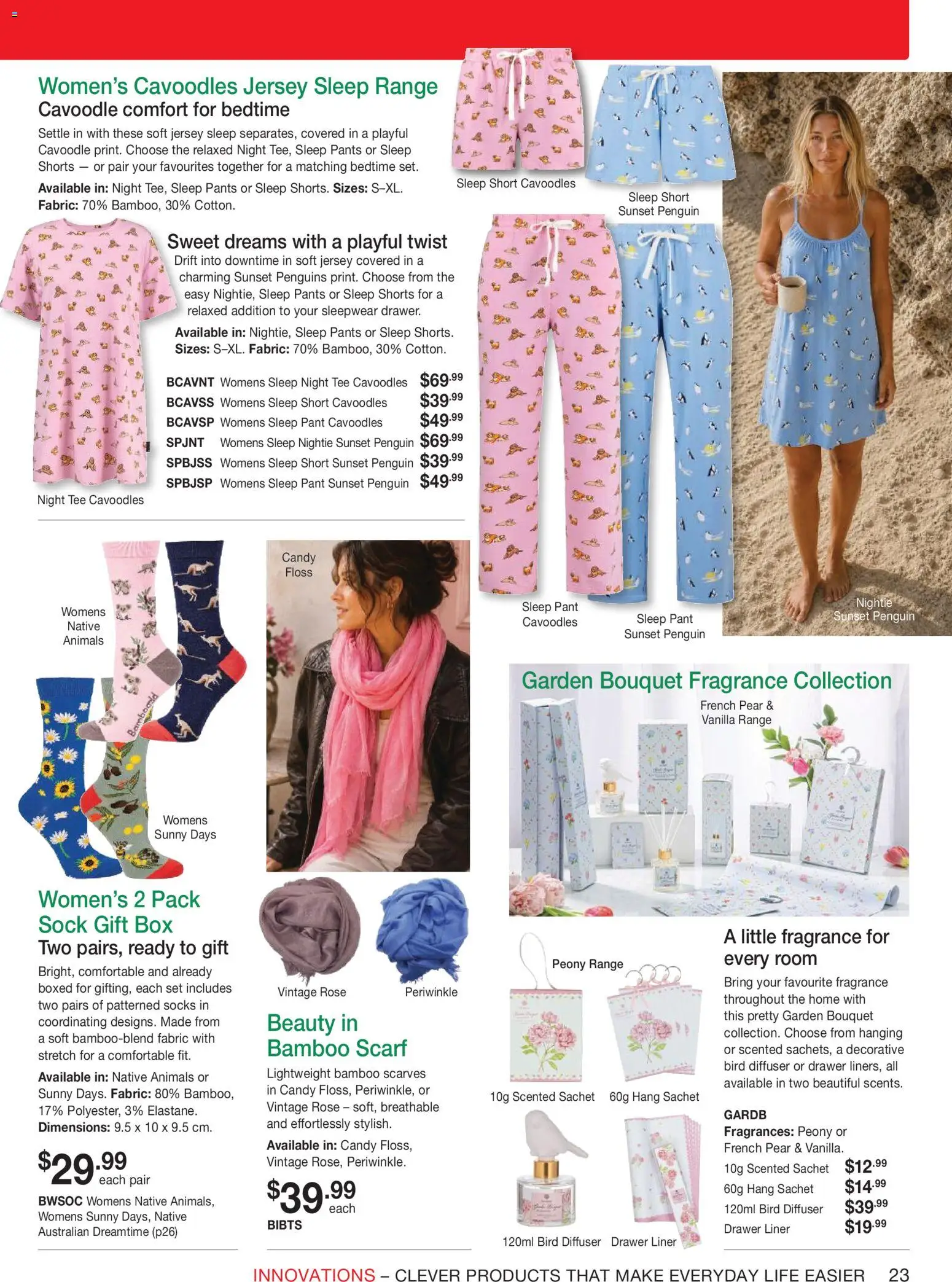 Innovations catalogue - valid from 23/09/2026 | Page: 23 | Products: Drawer, Native, Shorts, Scarf