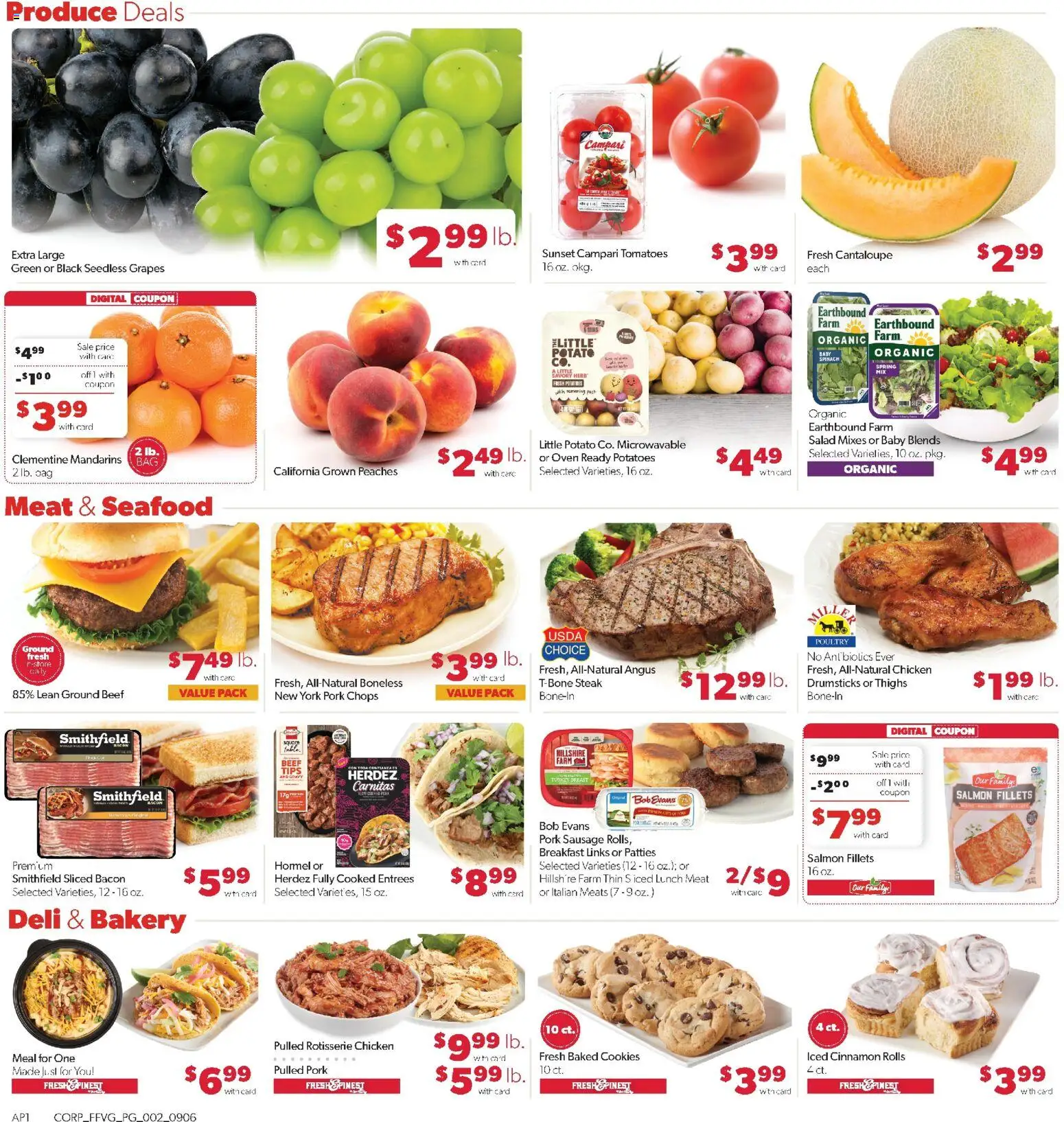 Family Fare Weekly Ad - valid from 09/06/2026 | Page: 2 | Products: Turkey, Sausage, Ground beef, Salmon