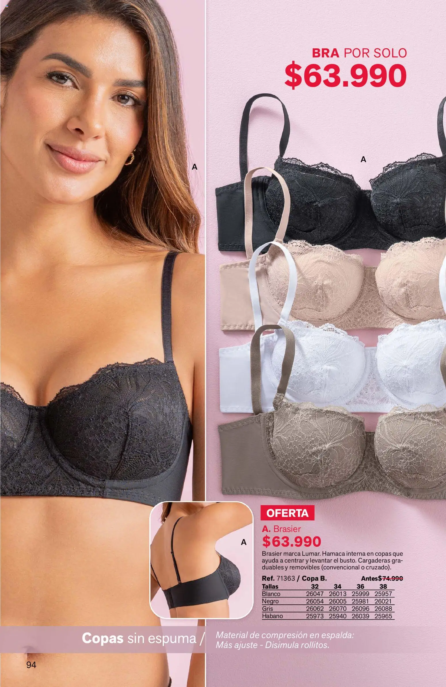 Leonisa revista - valida desde el 11/09/2026 | Página: 94 | Productos: Espuma, Brasier