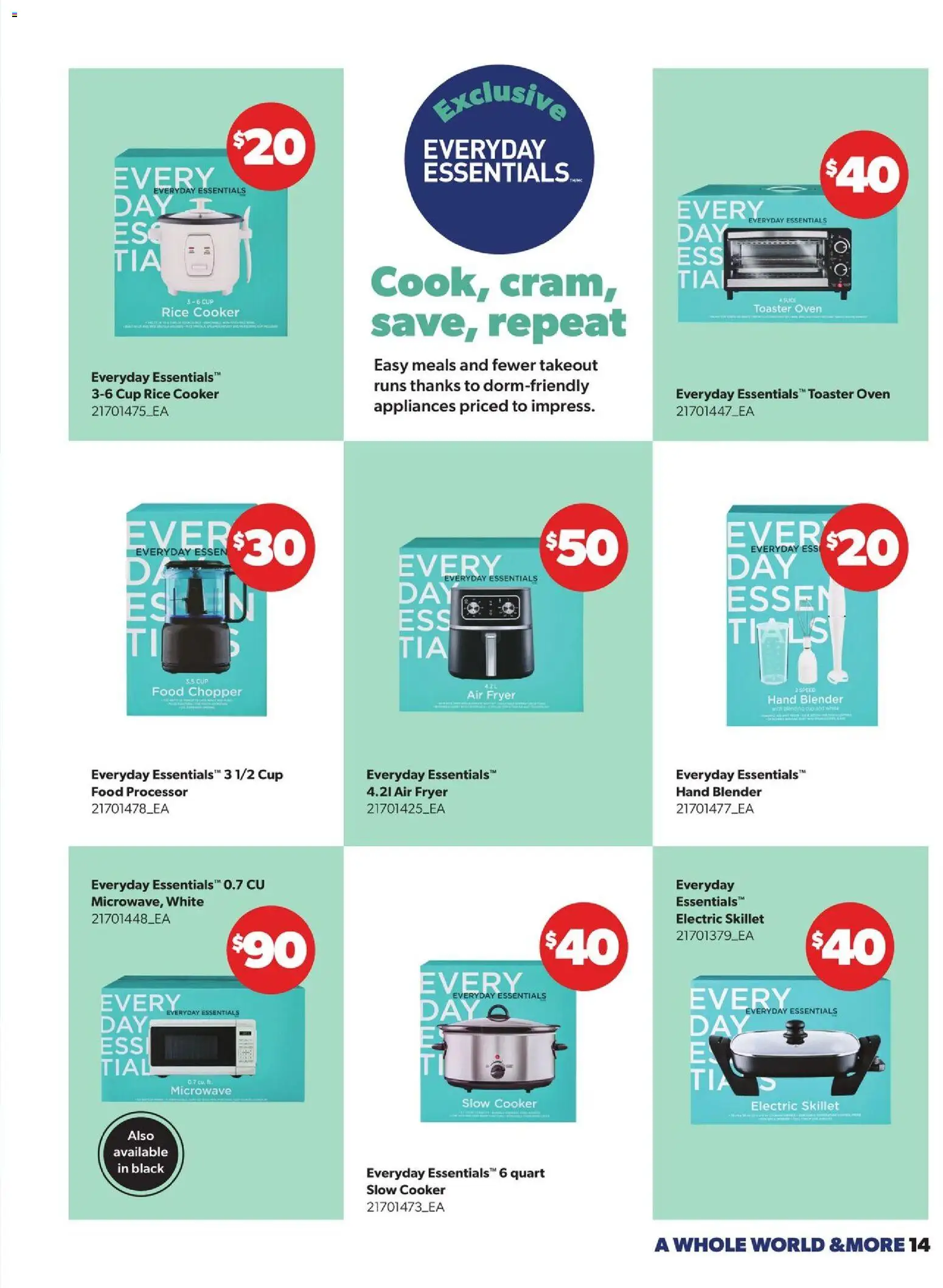 Real Canadian Superstore flyer valid from Aug 6, 2026 | Page: 14 | Products: Rice, Oven, Toaster, Cooker