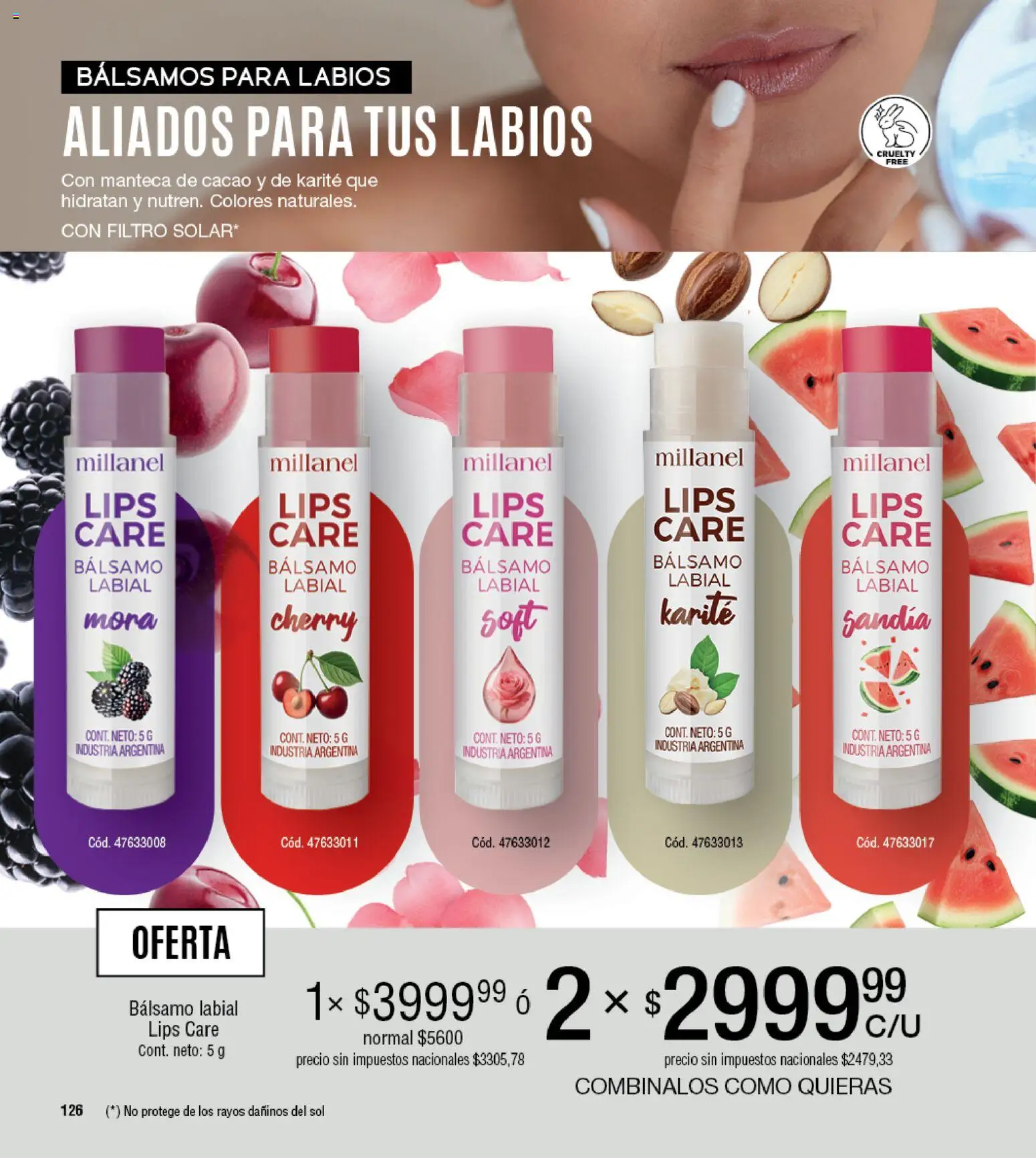 Millanel - Catálogo │ válido desde el 30/03/2026 | Página: 126 | Productos: Sandía, Bálsamo, Manteca, Cacao