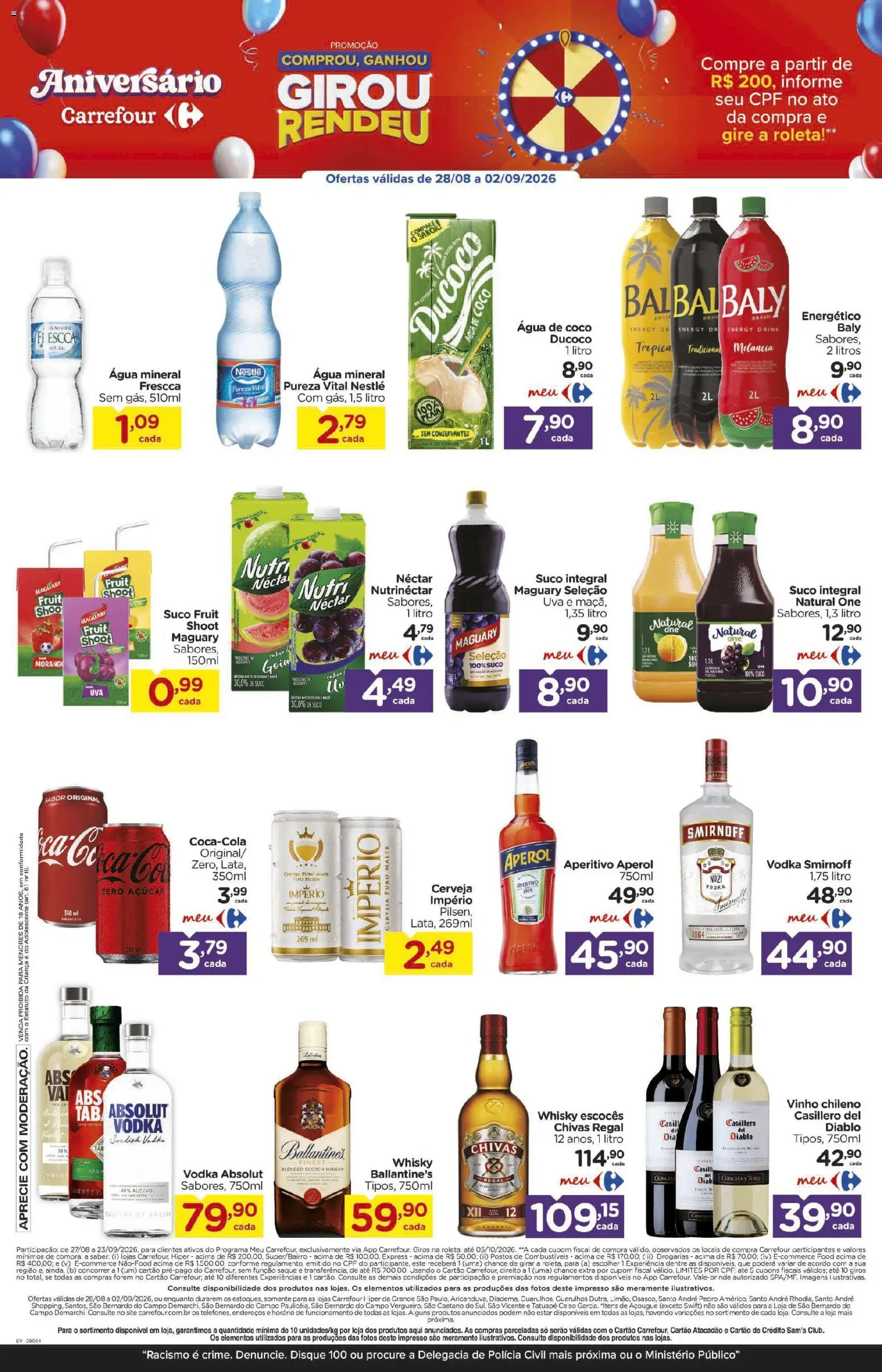 Carrefour Folheto - válido de 28/08/2026 | Página: 5 | Produtos: Coco, Água de coco, Água, Água mineral