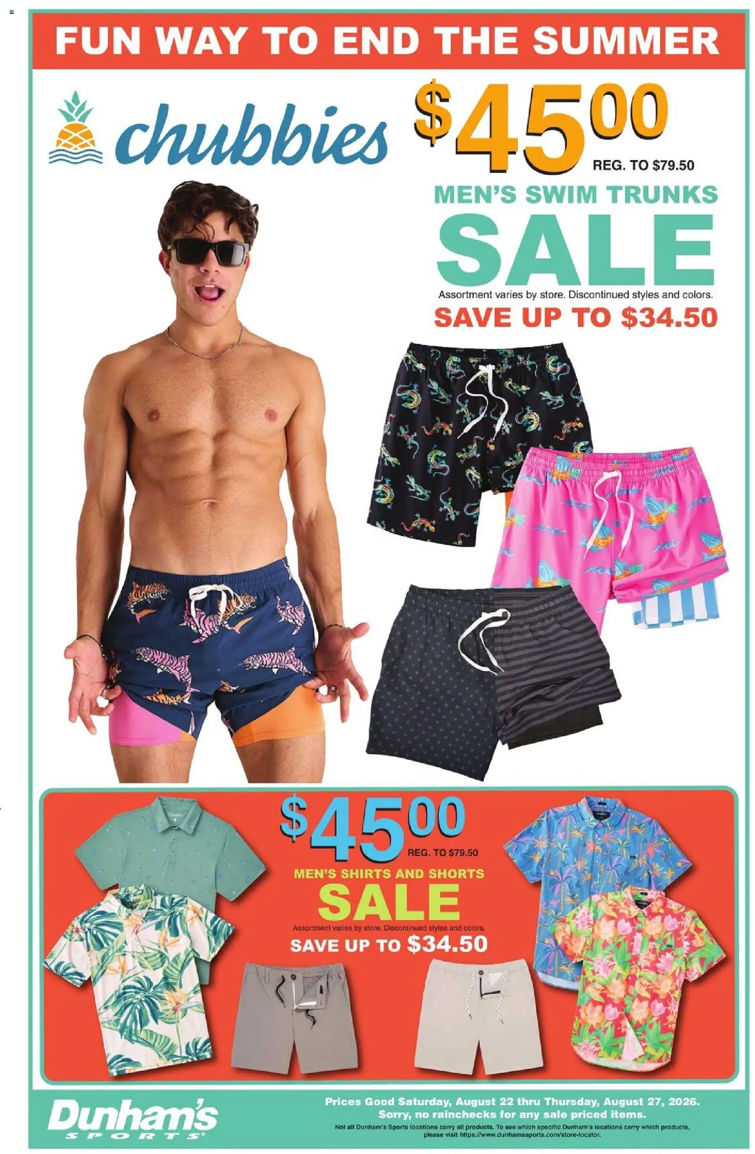 Dunham's Sports Weekly Ad - valid from 08/22/2026 | Page: 2 | Products: Shorts