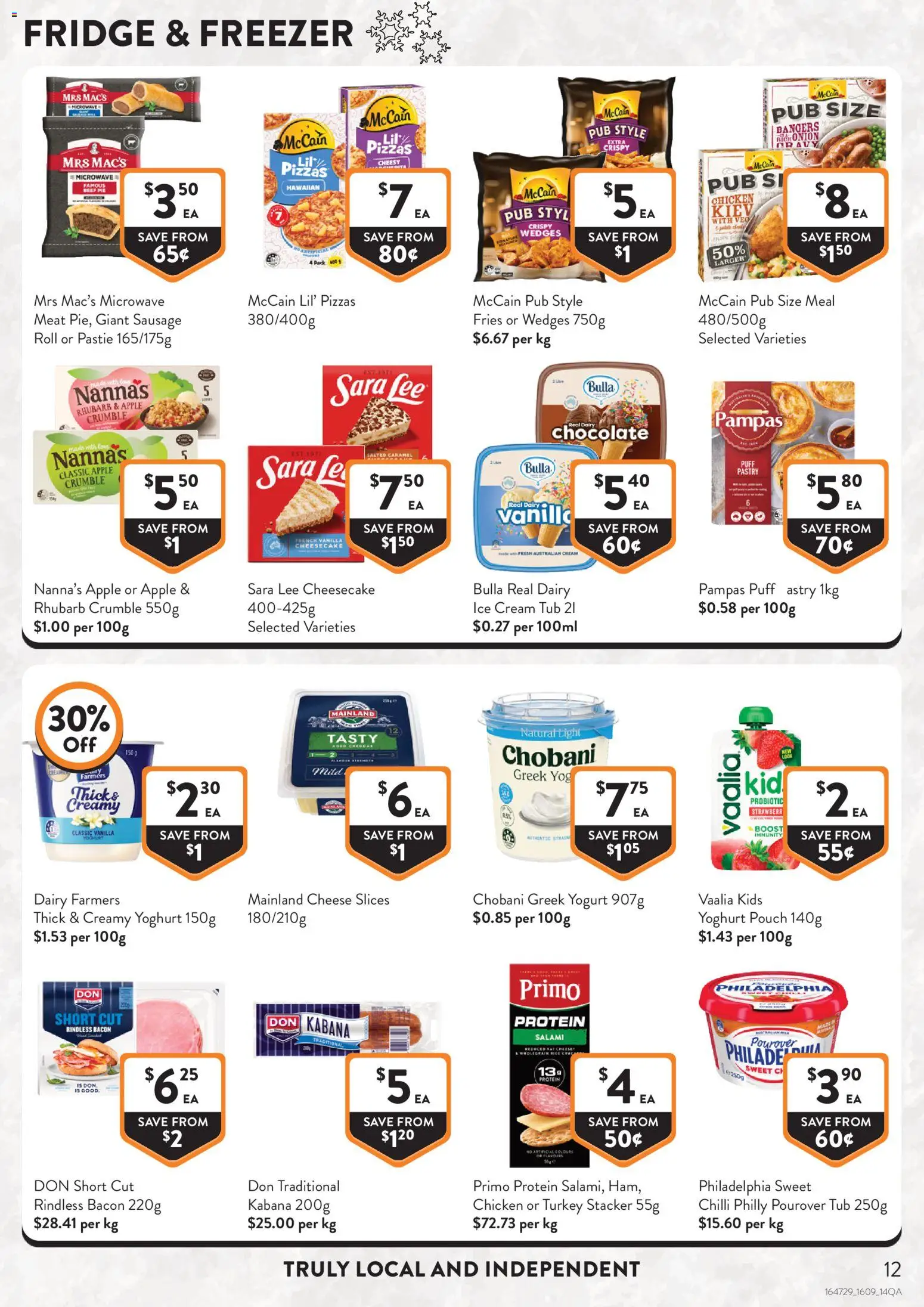 Foodworks catalogue - valid from 16/09/2026 | Page: 12 | Products: Dairy, Yoghurt, Chicken, Freezer