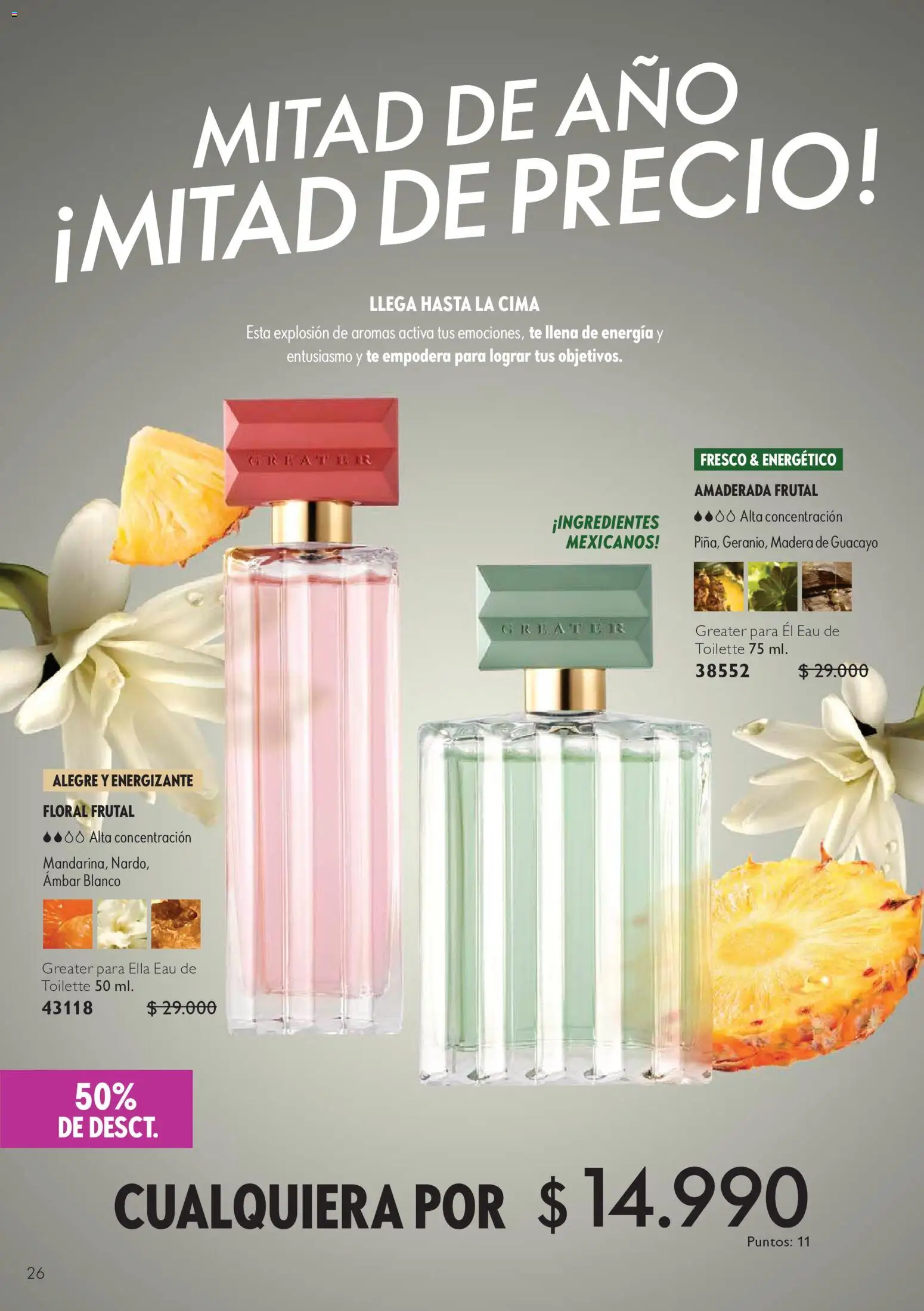 Oriflame Ofertas │ válido desde el 10.07.2026 | Página: 26 | Productos: Eau de toilette, Té