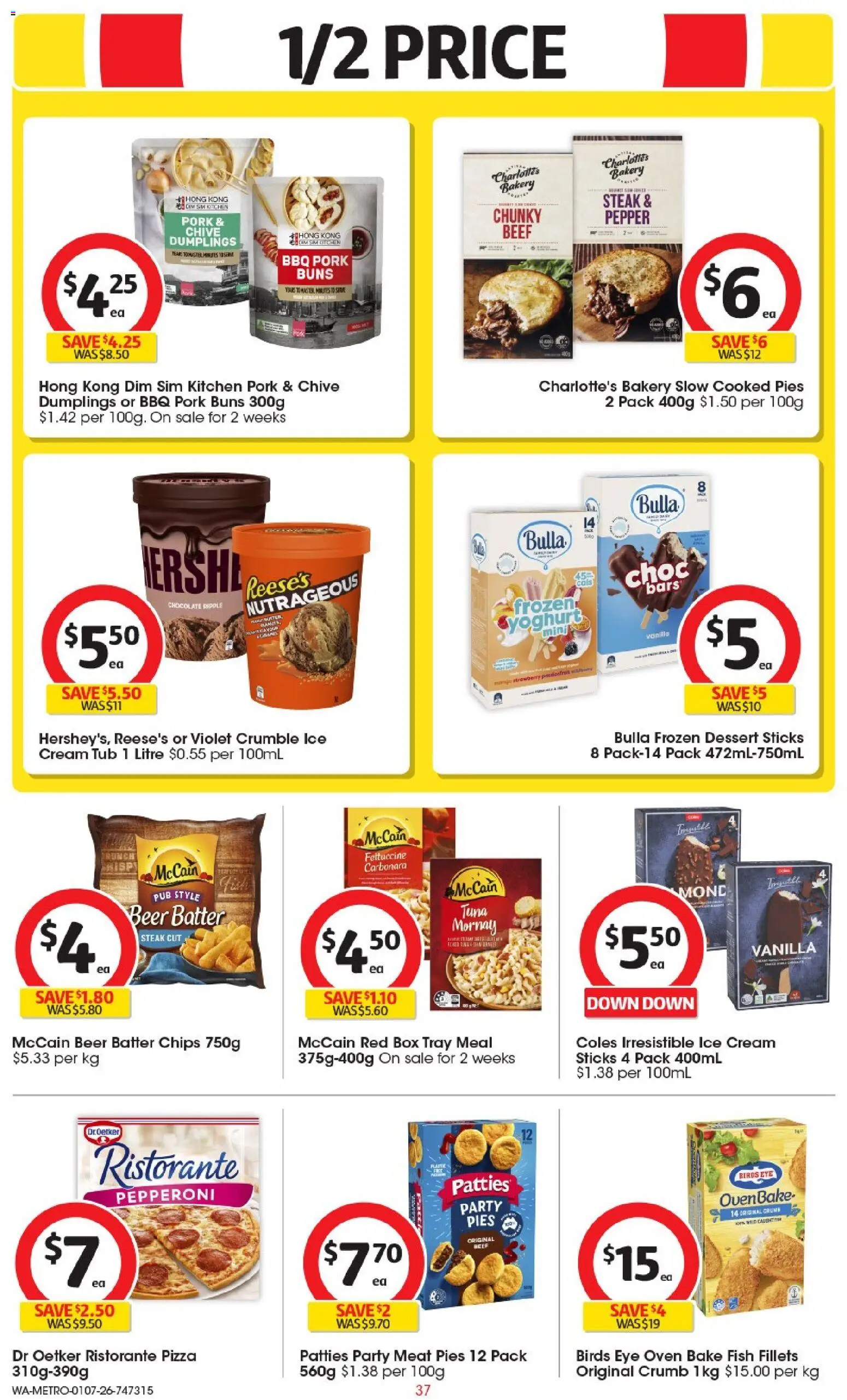 Coles catalogue - valid from 01/07/2026 | Page: 37 | Products: Chocolate, Pork, Beef, Tuna