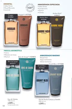 Vista previa de Yves Rocher campaña 9 2026, nuevo folleto de la tienda, válido en México a partir del 23/06/2026 | Página: 58 | Productos: Nuez, Body, Eau de toilette, Gel de ducha