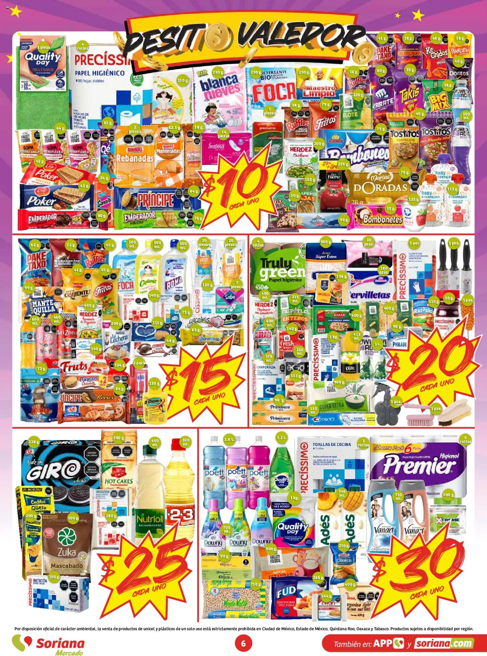 Nuevas ofertas de Soriana válidas en toda la República Mexicana desde el 30/10/2026. ¡Encuentra las mejores ofertas en Soriana Buen Fest Mercado! | Página: 6