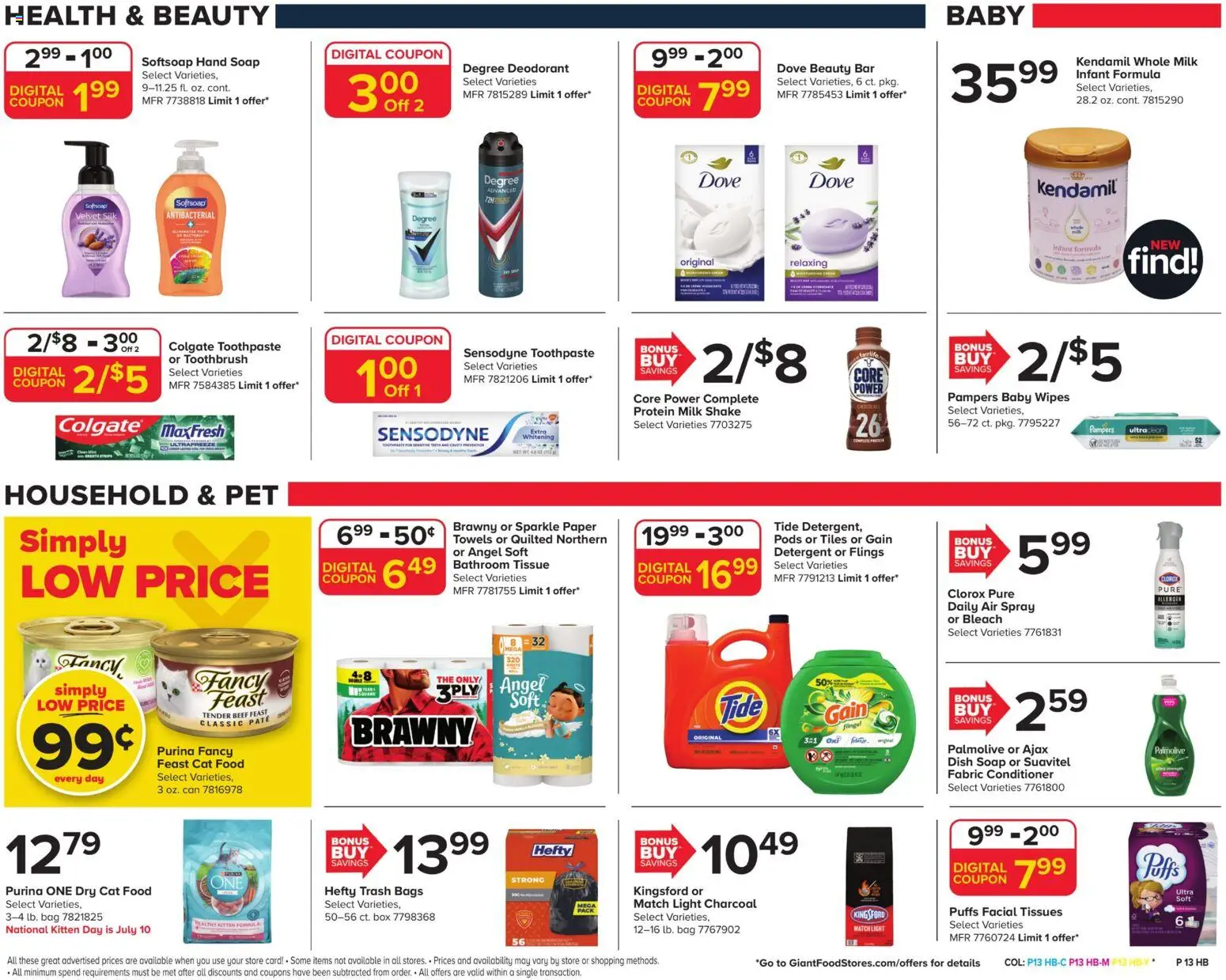 Giant Weekly Ad - valid from 07/10/2026 | Page: 16 | Products: Cat Food, Conditioner, Toothbrush, Beef