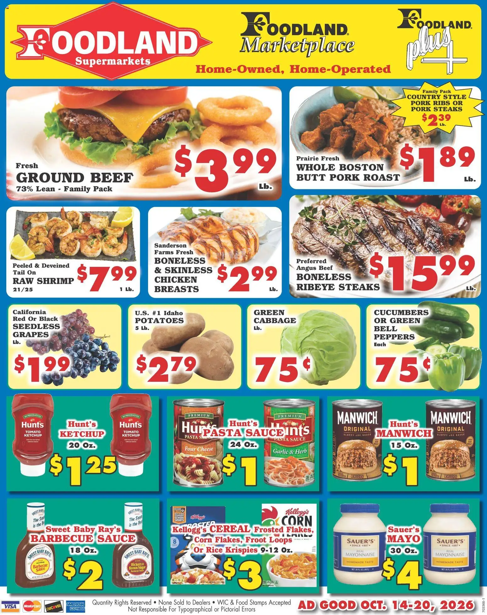 Foodland Weekly Ad - Supermarkets - valid from 10/14/2026 | Page: 1