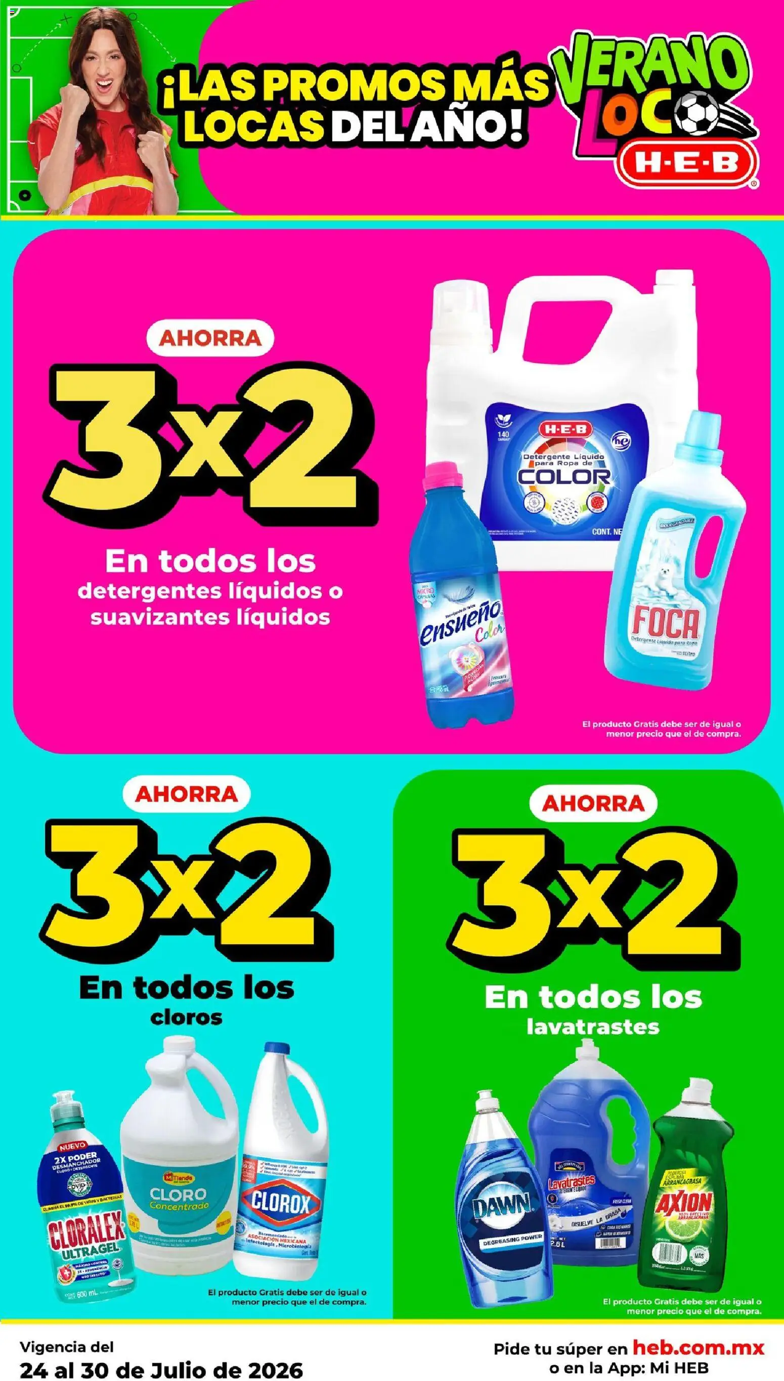 Nuevas ofertas de H-E-B válidas en toda la República Mexicana desde el 24/07/2026. ¡Encuentra las mejores ofertas en H-E-B folleto! | Página: 2
