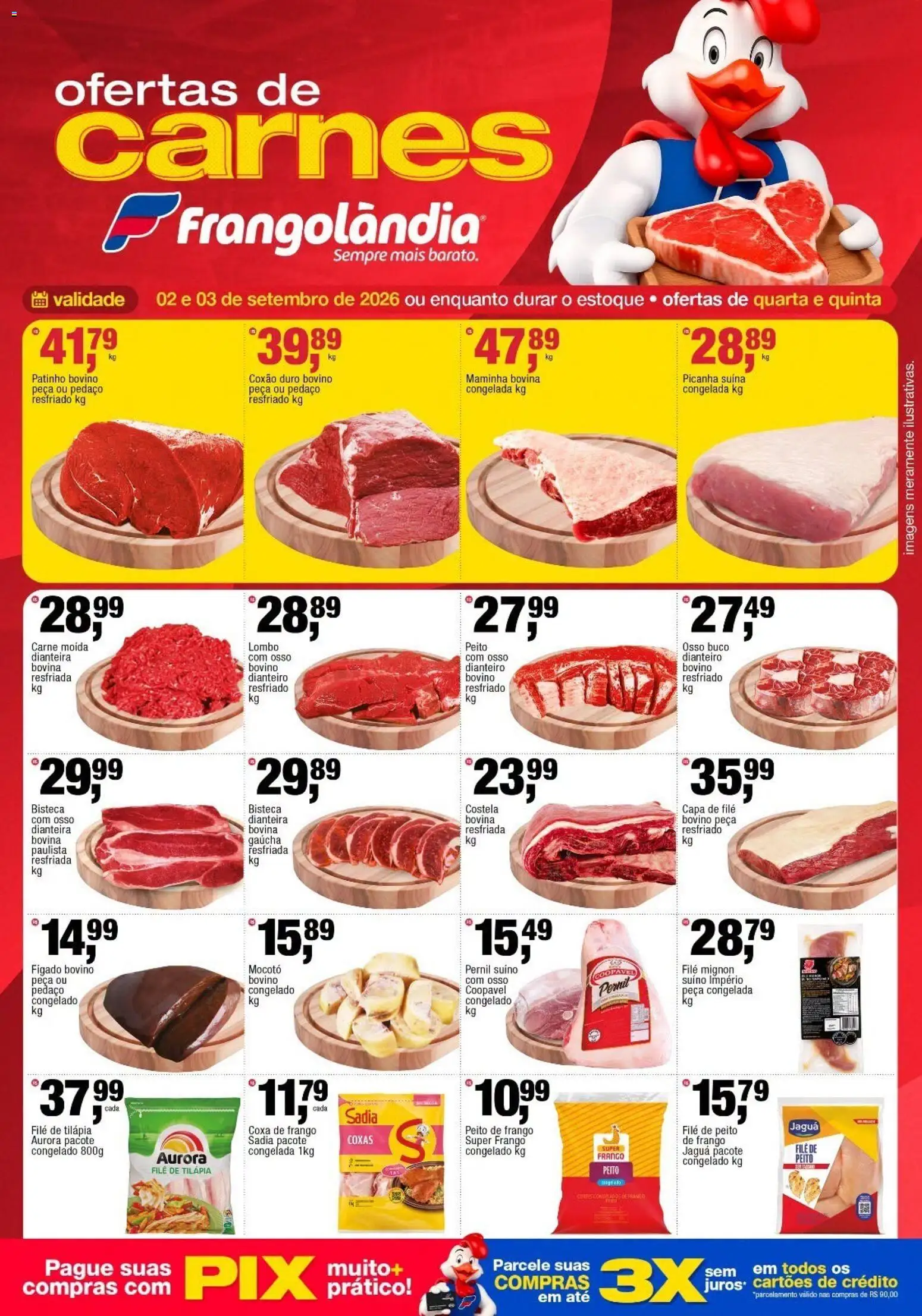Frangolândia Folheto - válido de 02/09/2026 | Página: 1 | Produtos: Maminha, Lombo, Pernil, Carne moída