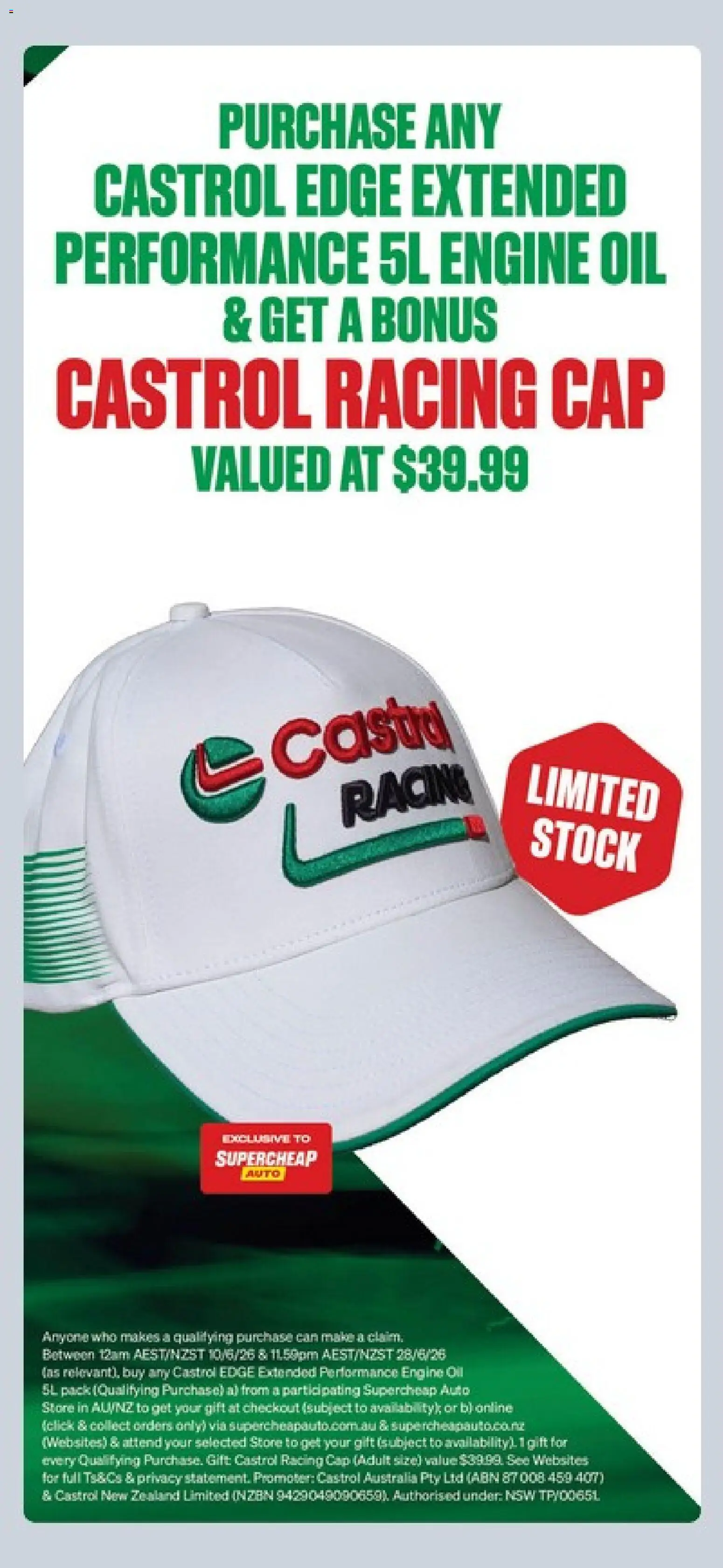 Supercheap Auto catalogue - valid from 10.06.2026 | Page: 18 | Products: Oil, Cap