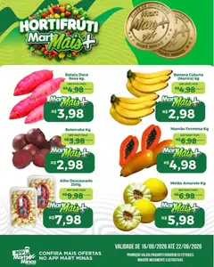 Mart Minas ofertas Hortifruti - Pré-Visualização do folheto da loja Mart Minas, válido de 16/09/2026
