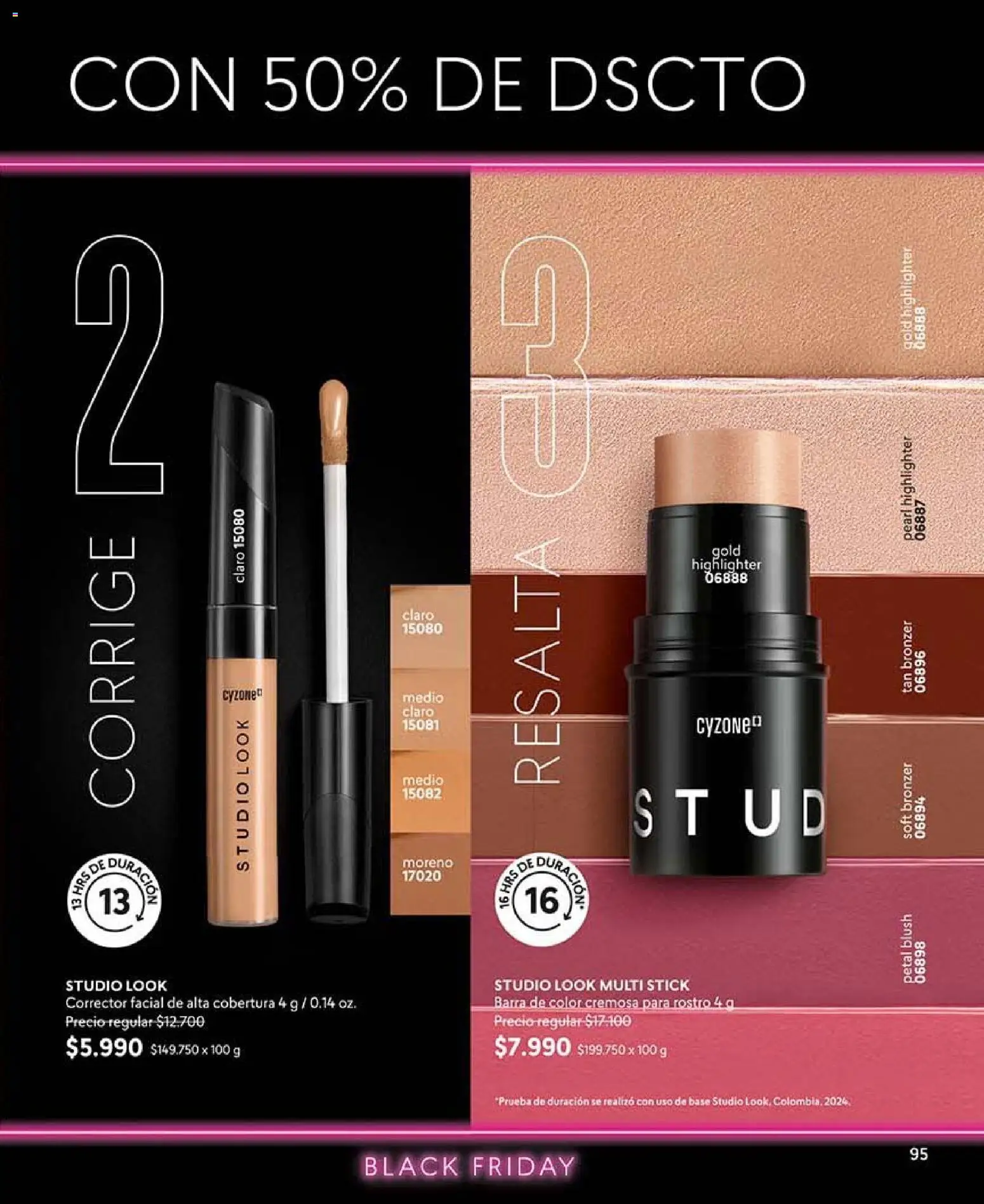 Catálogo CyZone Campaña 16 │ válido desde el 28.09.2026 | Página: 95 | Productos: Corrector, Base