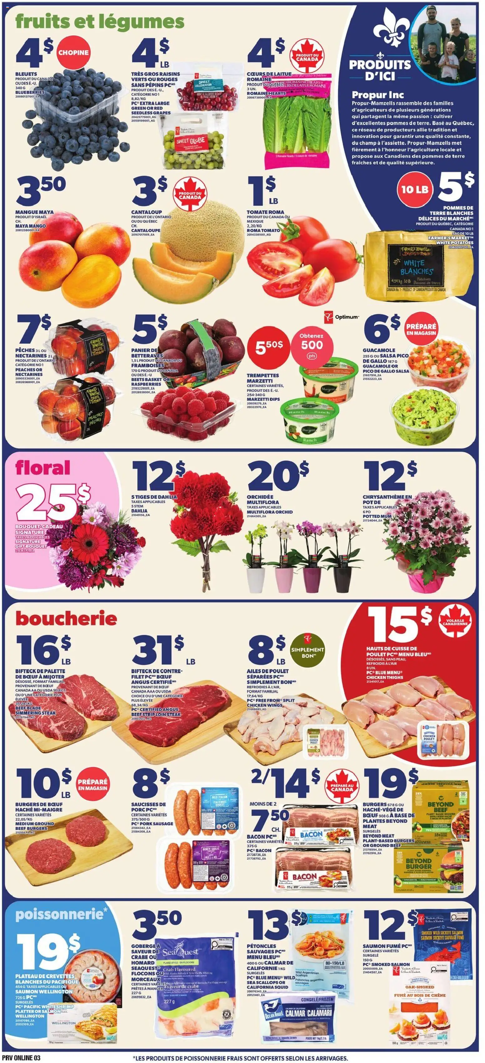 Provigo flyer valid from Aug 20, 2026 | Page: 4 | Products: Chicken wings, Legumes, Chicken thighs, Pork