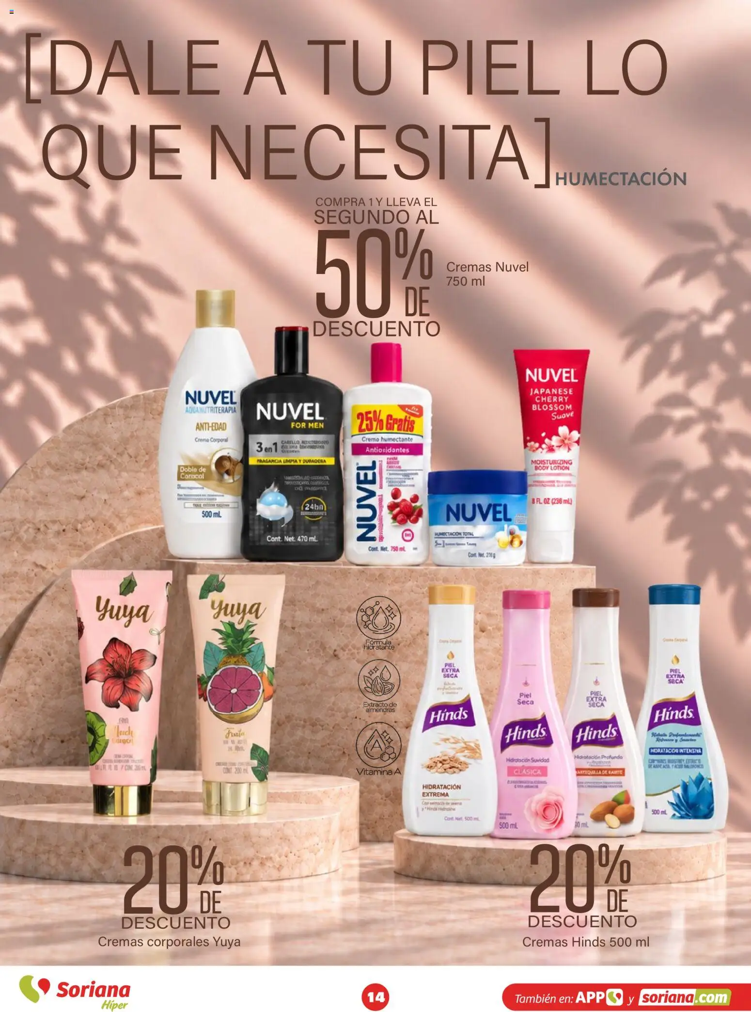 Nuevas ofertas de Soriana válidas en toda la República Mexicana desde el 15/10/2026. ¡Encuentra las mejores ofertas en Soriana folleto Modo #Glowing! | Página: 14