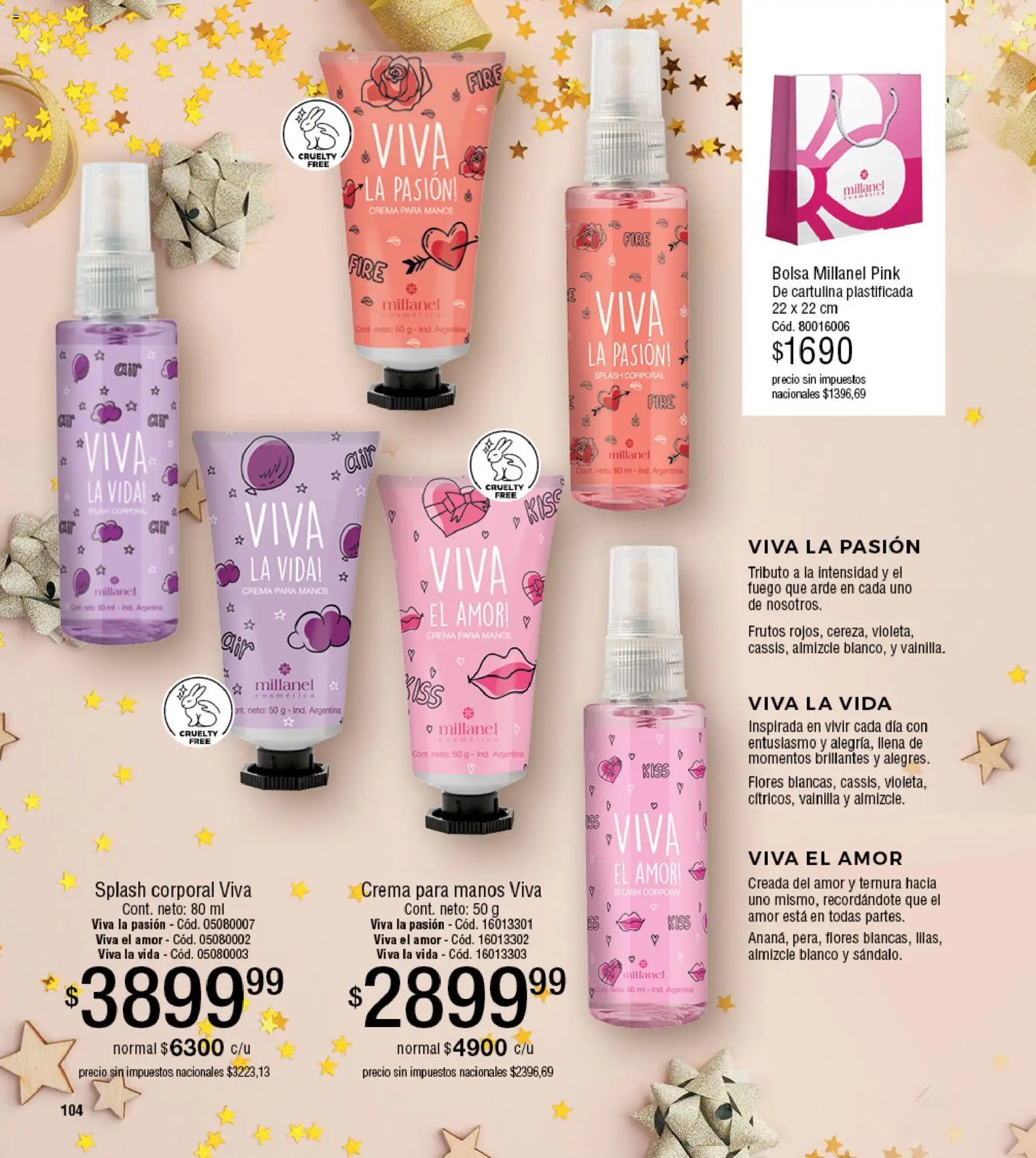 Millanel - Catálogo │ válido desde el 30/03/2026 | Página: 104 | Productos: Bolsa, Crema para manos, Flores, Crema