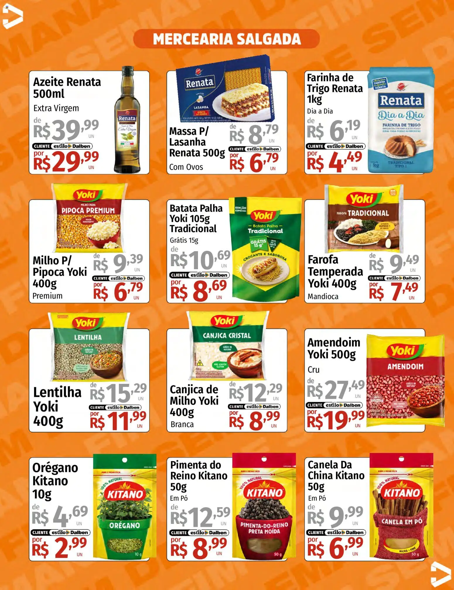 Supermercado Dalben Folheto - válido de 26/06/2026 | Página: 7 | Produtos: Mandioca, Pimenta, Massa, Lasanha