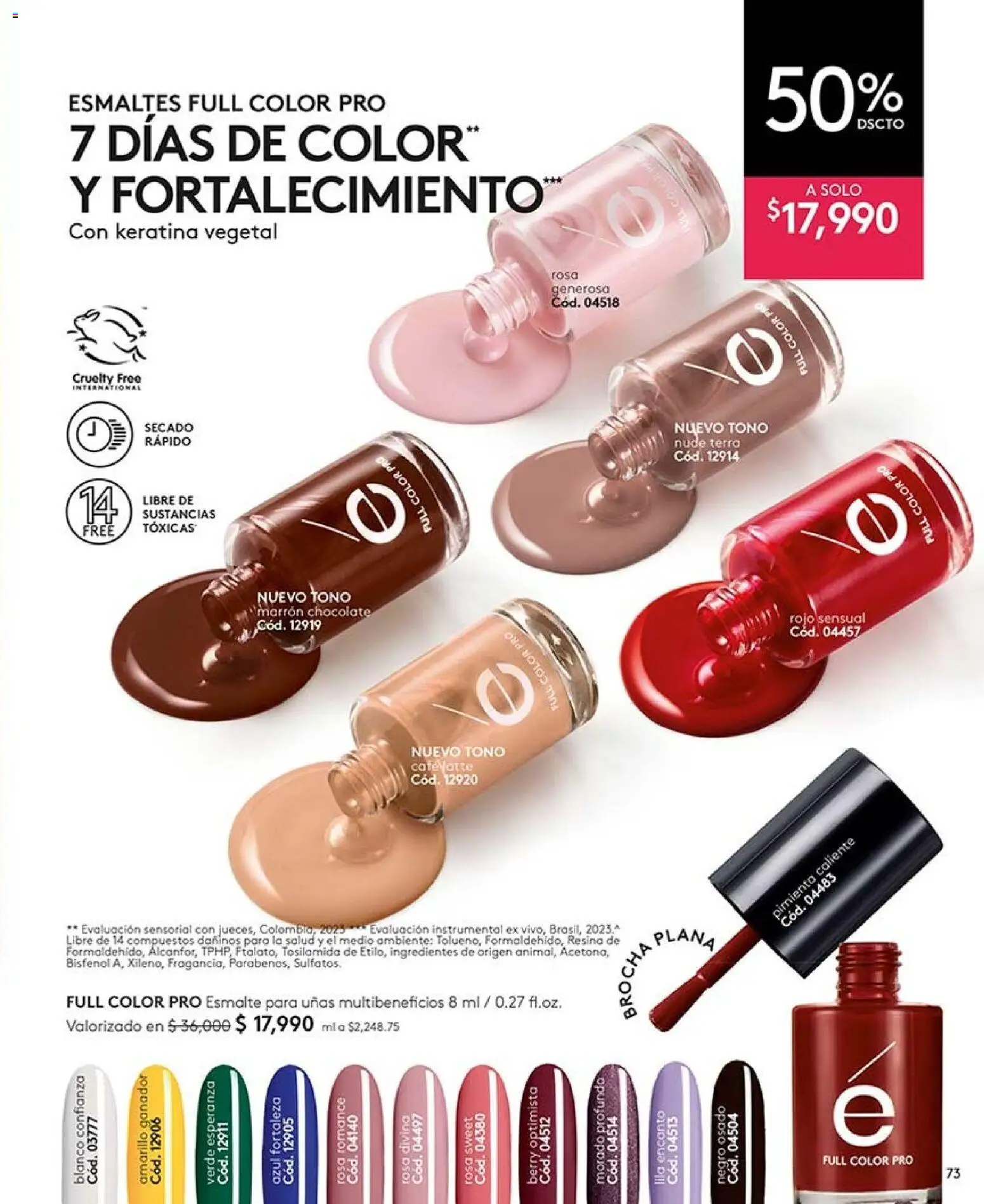 Ésika revista - valida desde el 07/08/2026 | Página: 73 | Productos: Pimienta, Ingredientes, Brocha, Chocolate