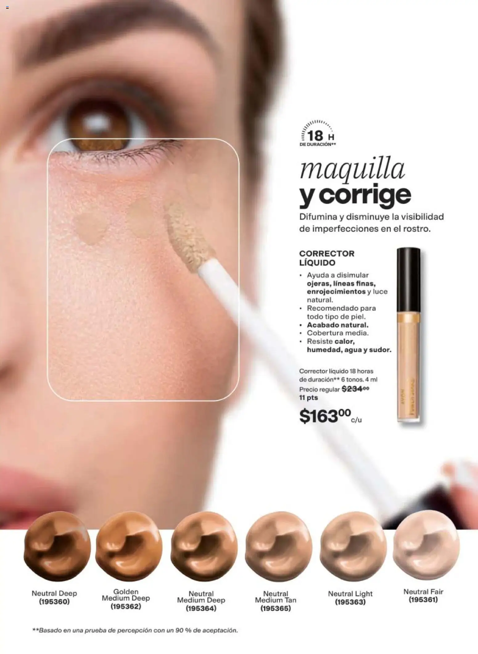 Nuevas ofertas de AVON válidas en toda la República Mexicana desde el 11/09/2026. ¡Encuentra las mejores ofertas en AVON campaña 14 2026! | Página: 47 | Productos: Agua, Corrector