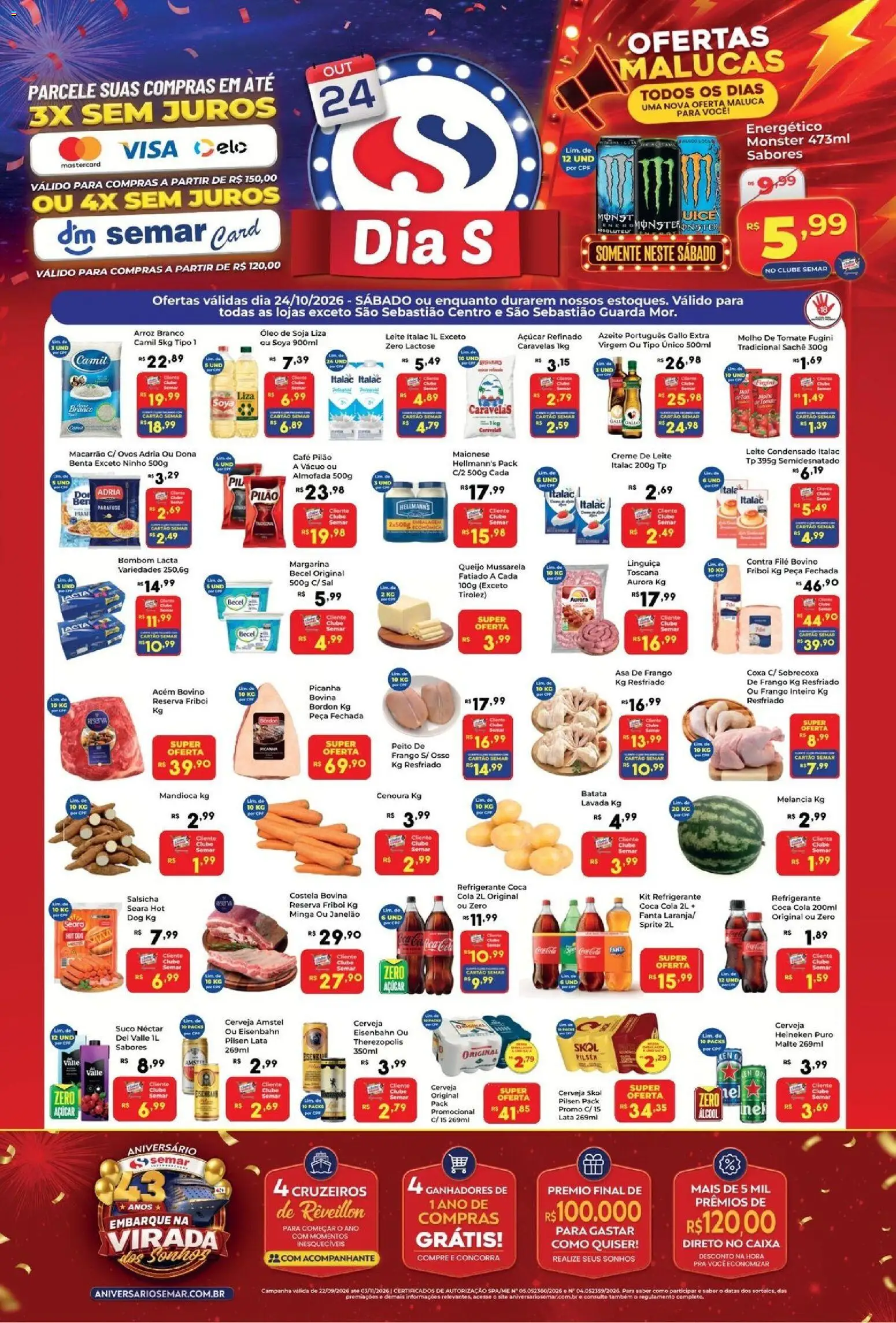 Semar Supermercado Folheto - válido de 24/10/2026 | Página: 1