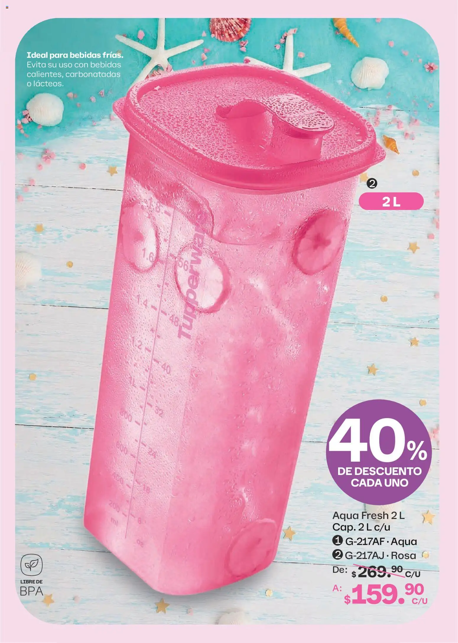 Nuevas ofertas de Tupperware válidas en toda la República Mexicana desde el 07/09/2026. ¡Encuentra las mejores ofertas en Tupperware catálogo! | Página: 15 | Productos: Bebidas