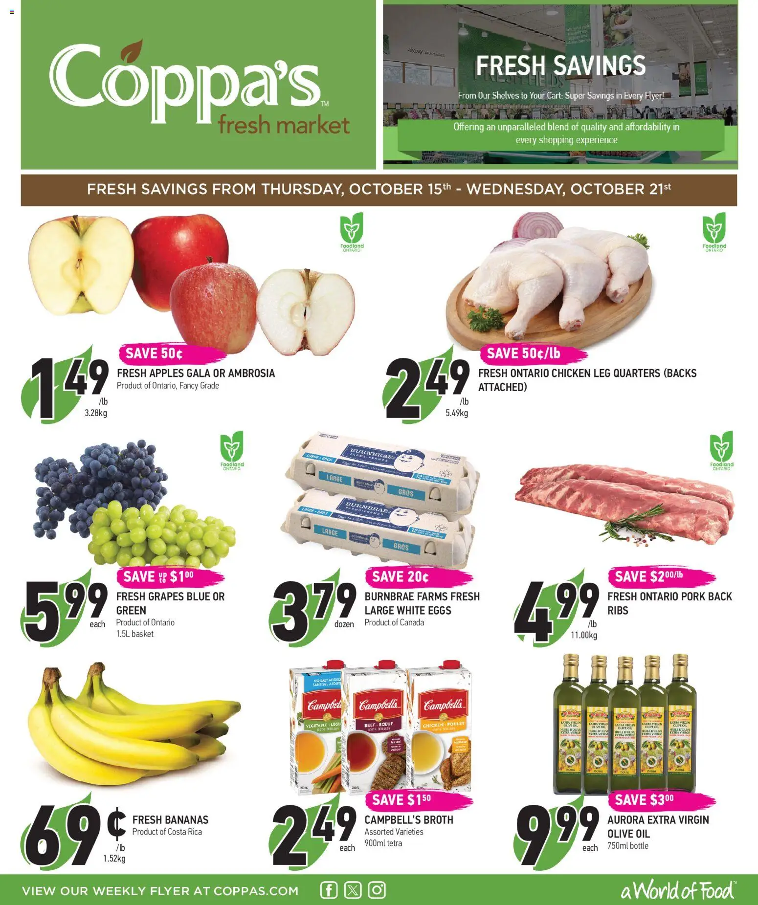 Coppas Fresh Market flyer valid from Oct 15, 2026 | Page: 1