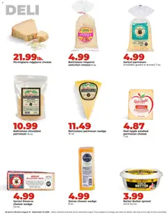 Preview of HyVee weekly ads valid from 08/31/2026 | Page: 22 | Products: Spread, Cheese, Apples, Garlic