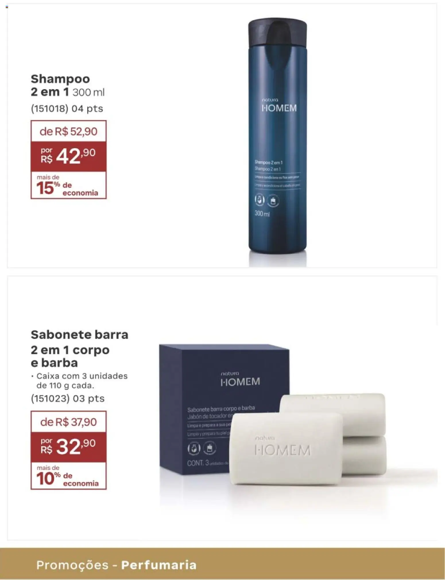 Natura Folheto - válido de 10/08/2026 | Página: 189 | Produtos: Shampoo, Caixa, Sabonete