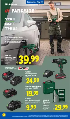 Preview of Lidl weekly ads valid from 07/15/2026 | Page: 36 | Products: Battery, Basket, Starter, Washer