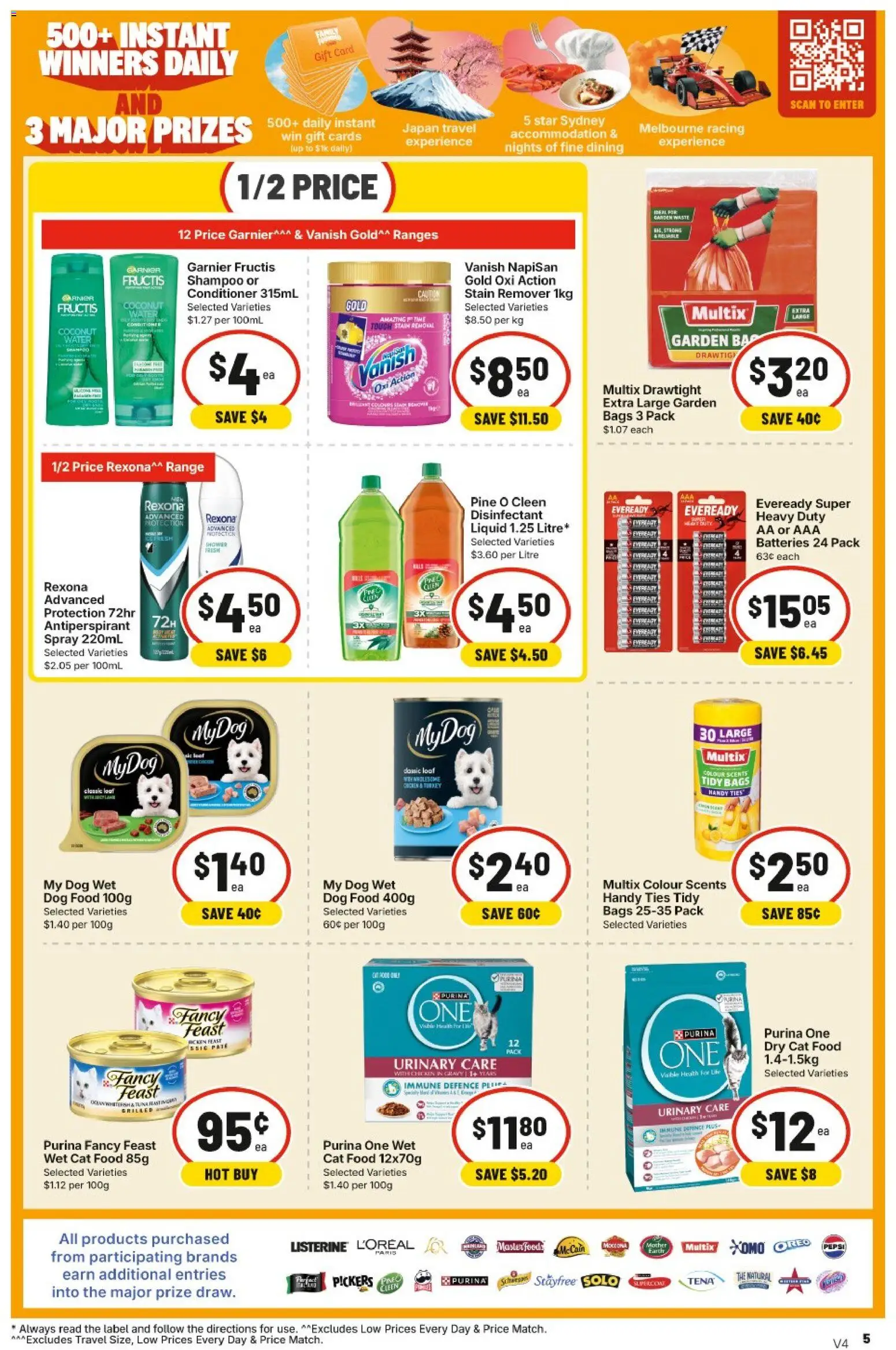 IGA catalogue - valid from 15/07/2026 | Page: 6 | Products: Shampoo, Dog food, Water, Batteries