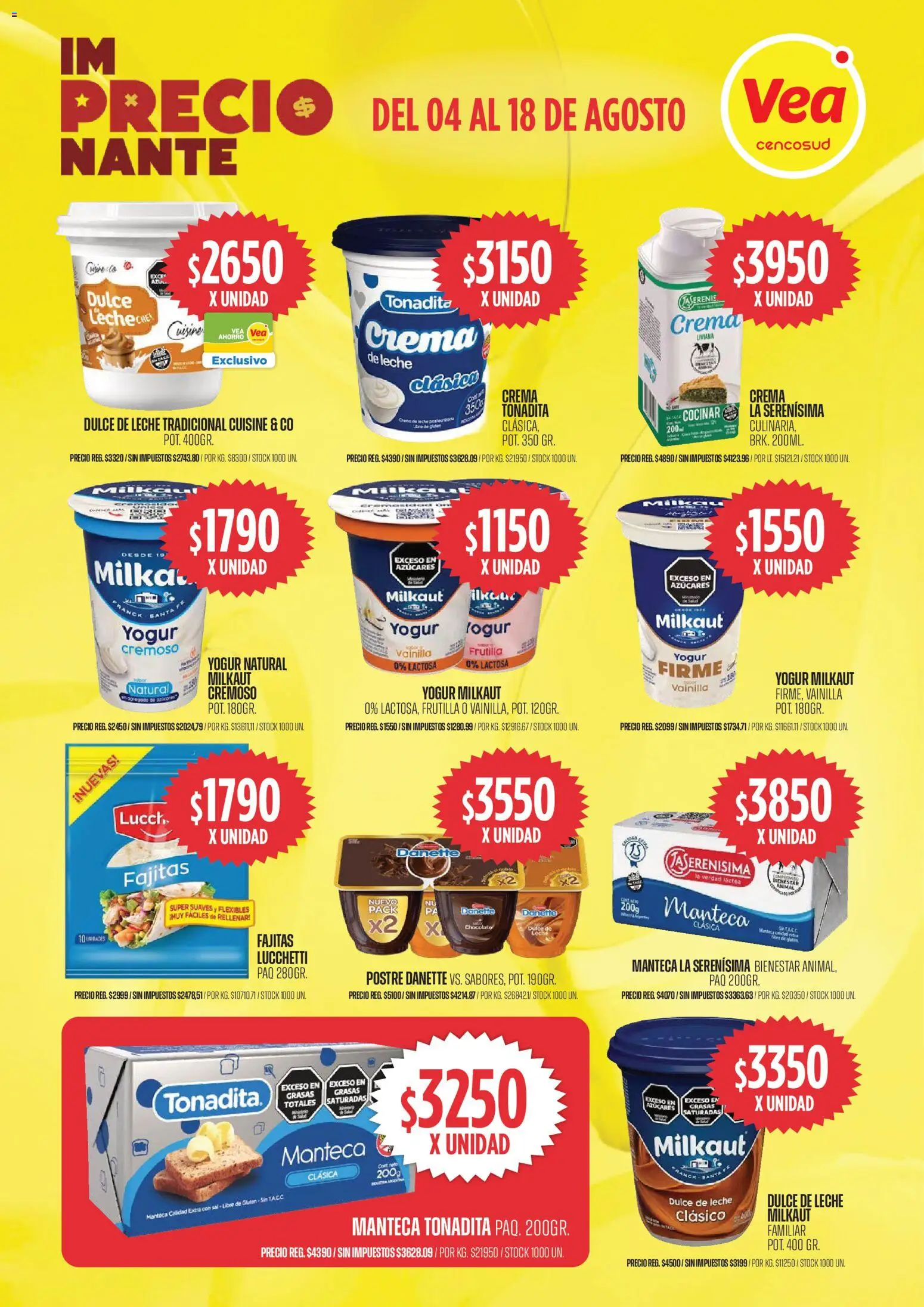 Vea ofertas │ válido desde el 04/08/2026 | Página: 11 | Productos: Sal, Yogur, Chocolate, Crema