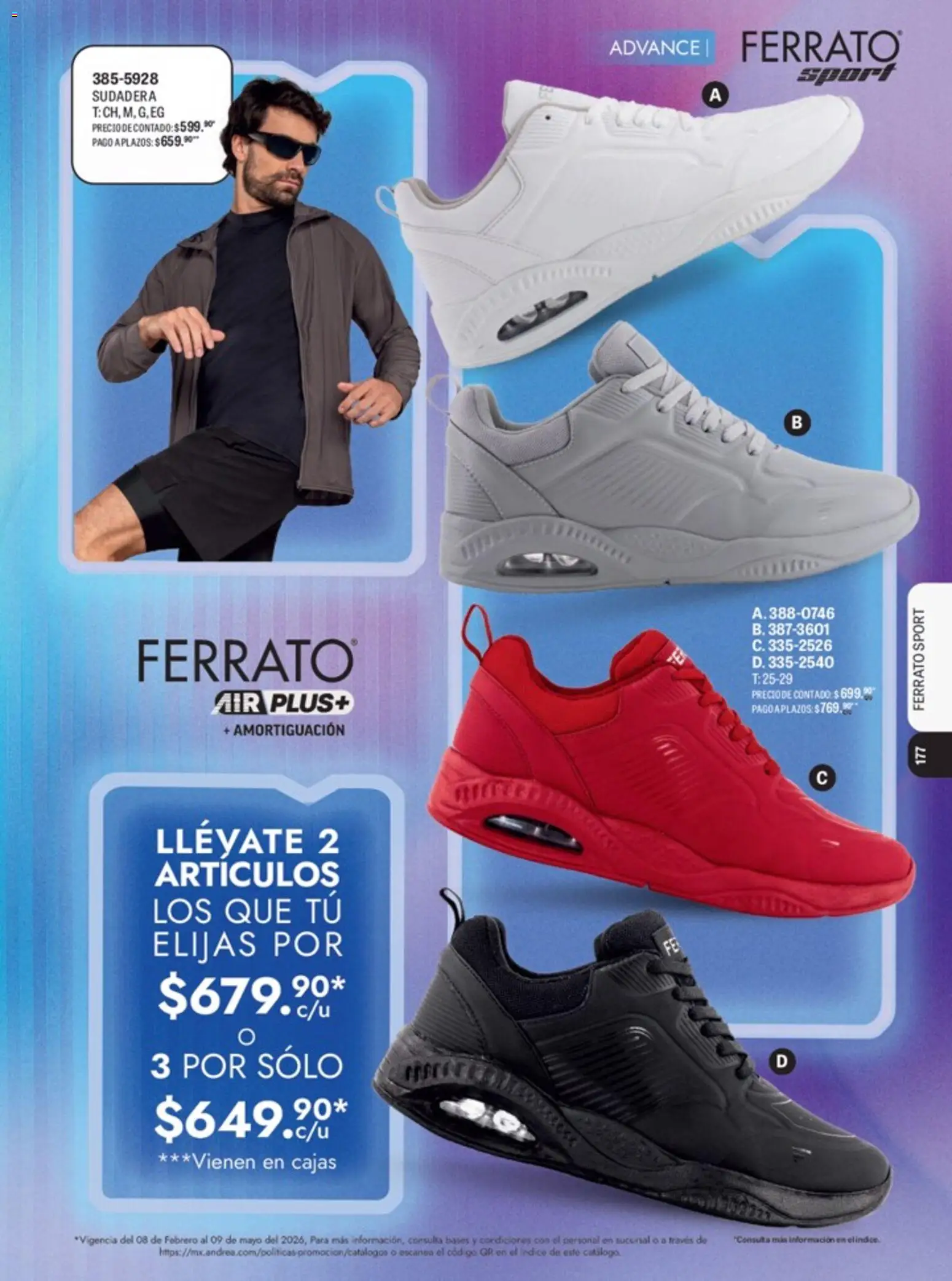 Nuevas ofertas de Andrea válidas en toda la República Mexicana desde el 15.04.2026. ¡Encuentra las mejores ofertas en Andrea catálogo Lo mejor en marcas! | Página: 144 | Productos: Sudadera