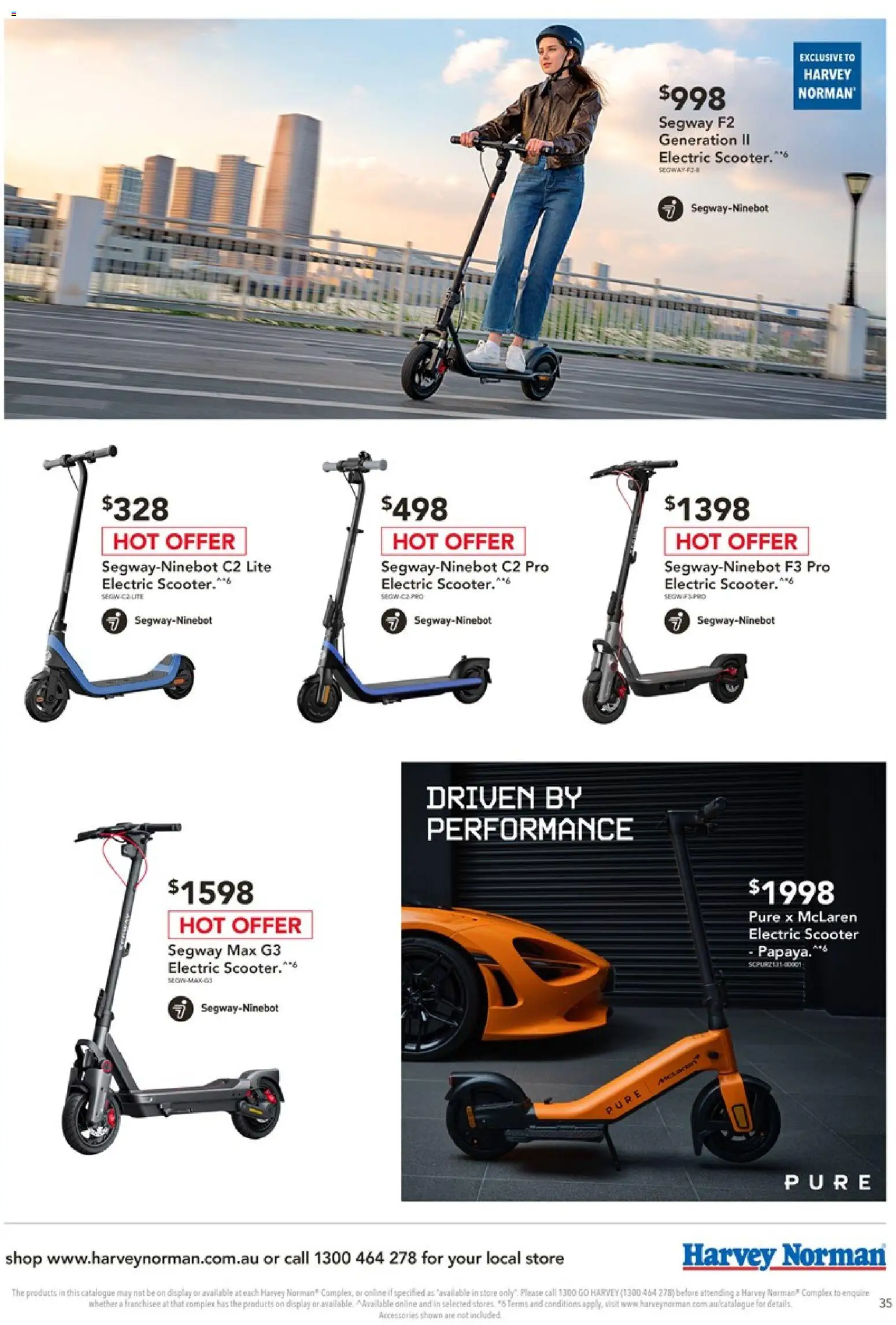 Harvey Norman catalogue - valid from 16/09/2026 | Page: 35 | Products: Electric scooter, Accessories