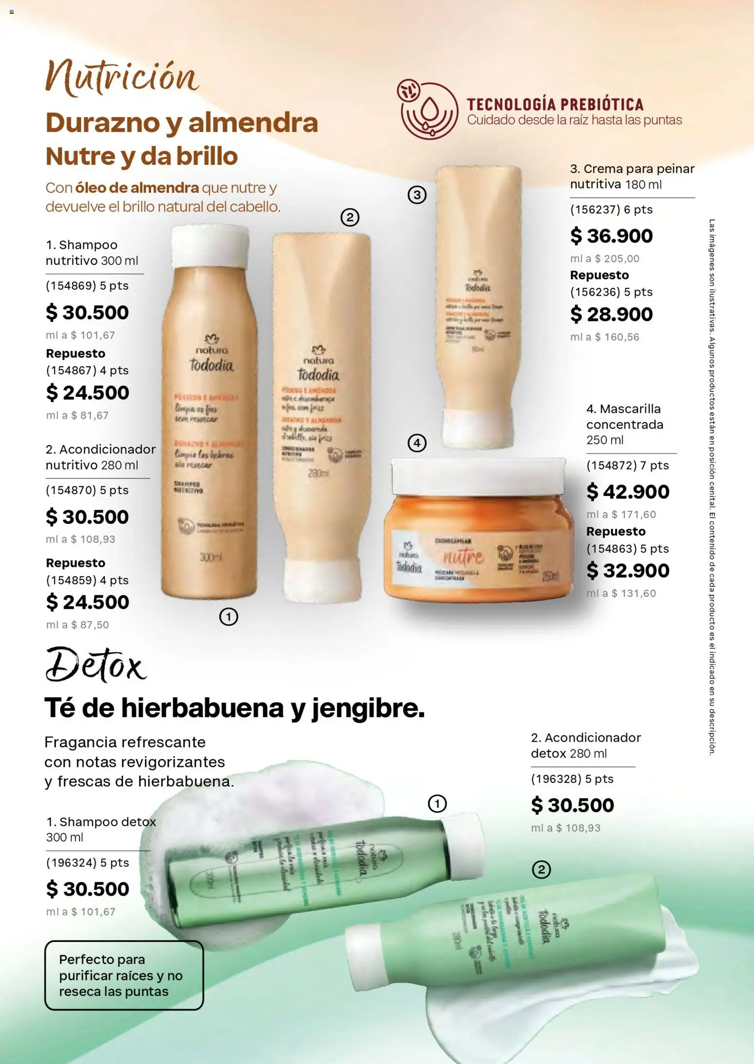 Natura revista - valida desde el 08.04.2026 | Página: 155 | Productos: Té, Brillo, Fragancia, Acondicionador