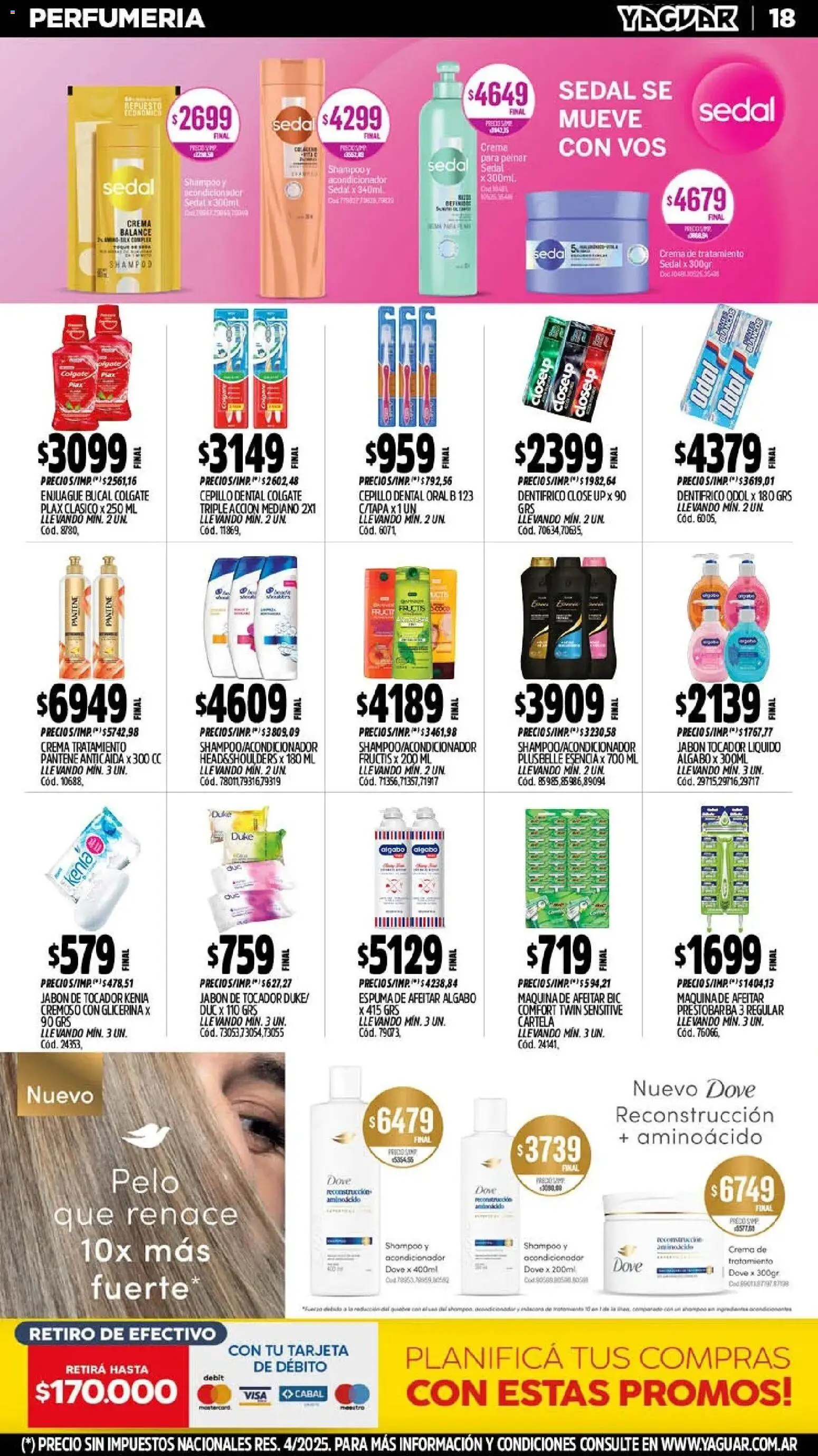 Yaguar - Oferta Semanal Santa Fé │ válido desde el 24/08/2026 | Página: 19 | Productos: Maquina de afeitar, Shampoo, Acondicionador, Jabón