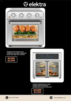Vista previa de Elektra catálogo, nuevo folleto de la tienda, válido en México a partir del 04/08/2026 | Página: 5 | Productos: Tostador, Horno, Freidora de aire, Freidora