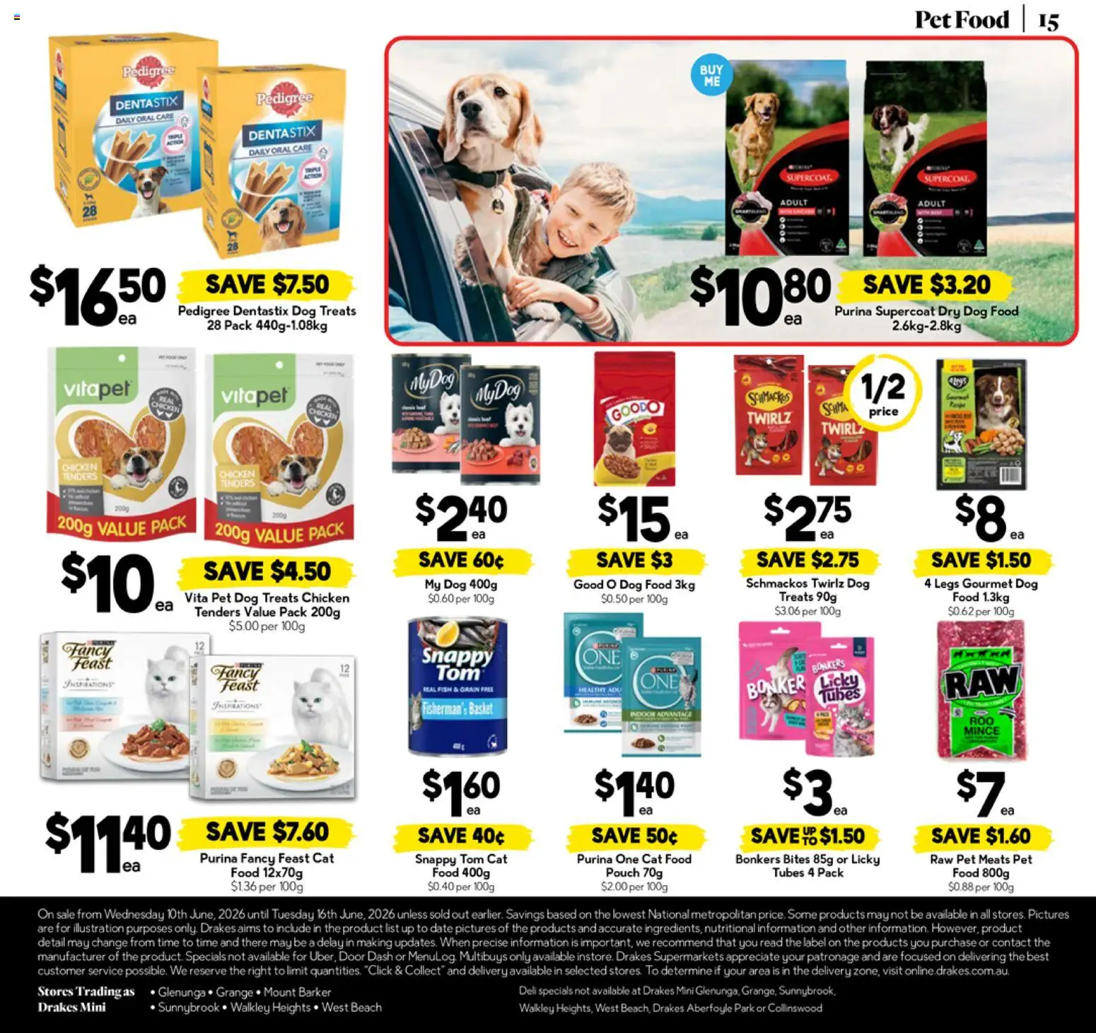 Drakes catalogue - valid from 10.06.2026 | Page: 15 | Products: Chicken, Fish, Dog food, Date