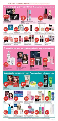 Preview of Pharmaprix weekly flyer / circulaire from shop Pharmaprix valid from Sep 12, 2026 | Page: 20