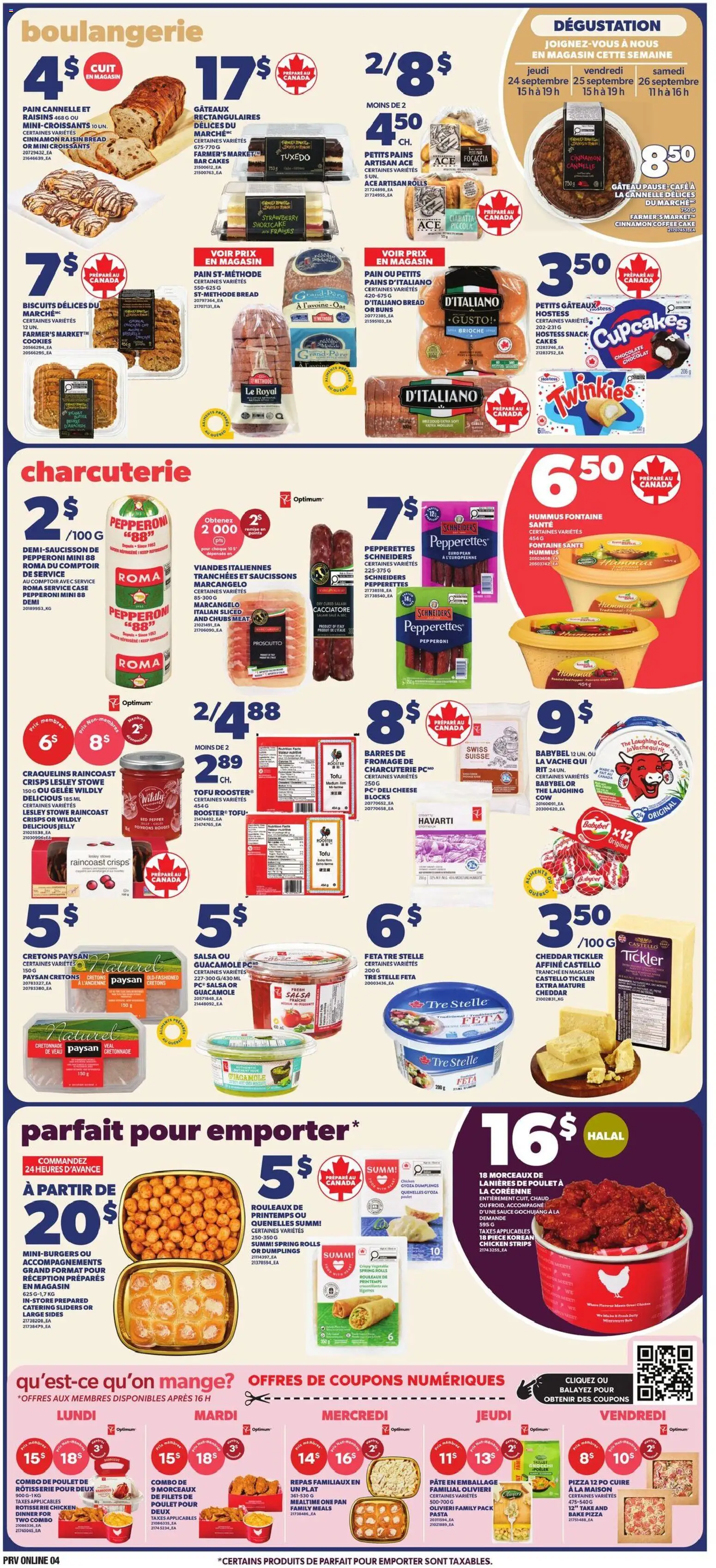 Provigo flyer valid from Sep 24, 2026 | Page: 5 | Products: Case, Gyoza dumplings, Cheddar, Chicken strips