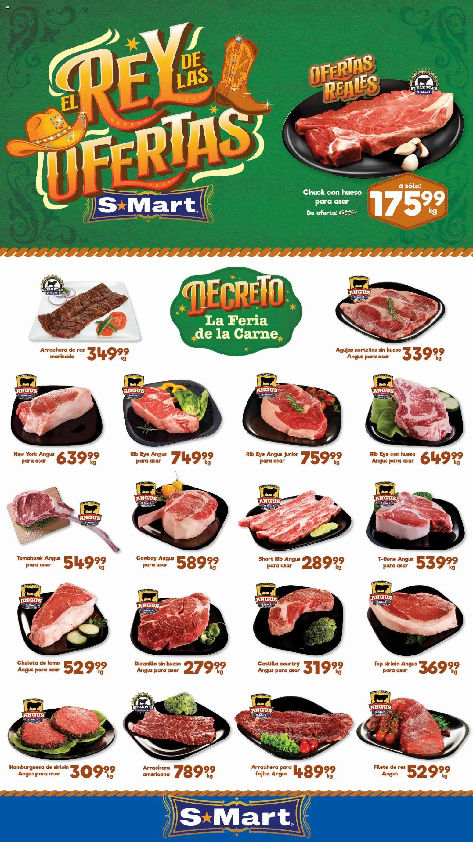 Nuevas ofertas de S-Mart válidas en toda la República Mexicana desde el 12.06.2026. ¡Encuentra las mejores ofertas en S-Mart folleto Ofertas de feria Reynosa! | Página: 3 | Productos: Res, Top, Short