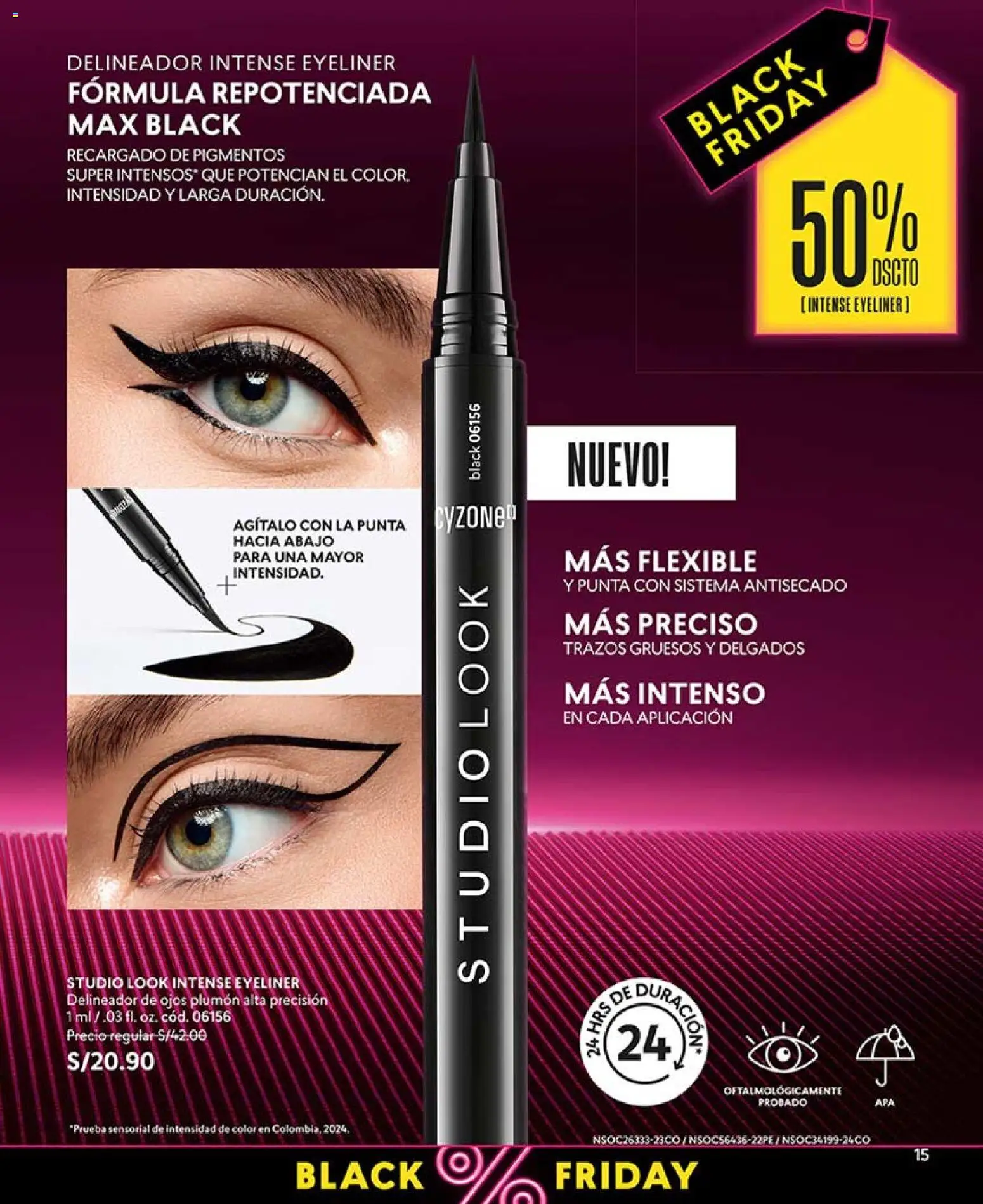 Catálogo CyZone válido desde 03/10/2026 | Página: 17 | Productos: Delineador de ojos, Delineador