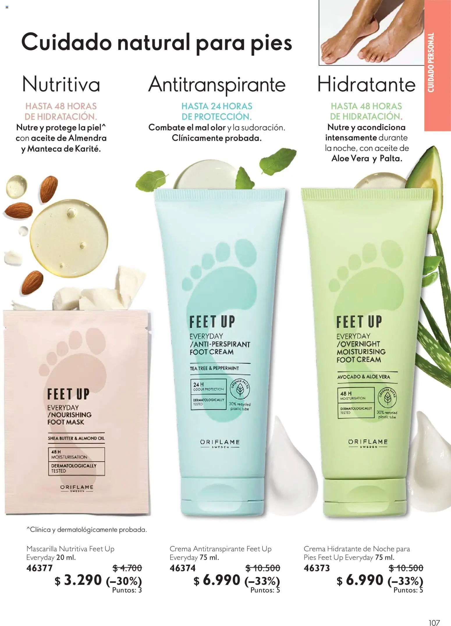 Oriflame Ofertas │ válido desde el 10.07.2026 | Página: 107 | Productos: Almendra, Antitranspirante, Aceite, Crema