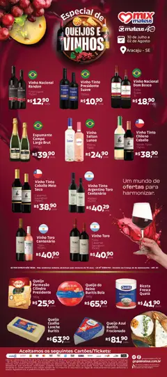 Mateus ofertas Queijos e Vinhos - Pré-Visualização do folheto da loja Mateus, válido de 30/07/2026