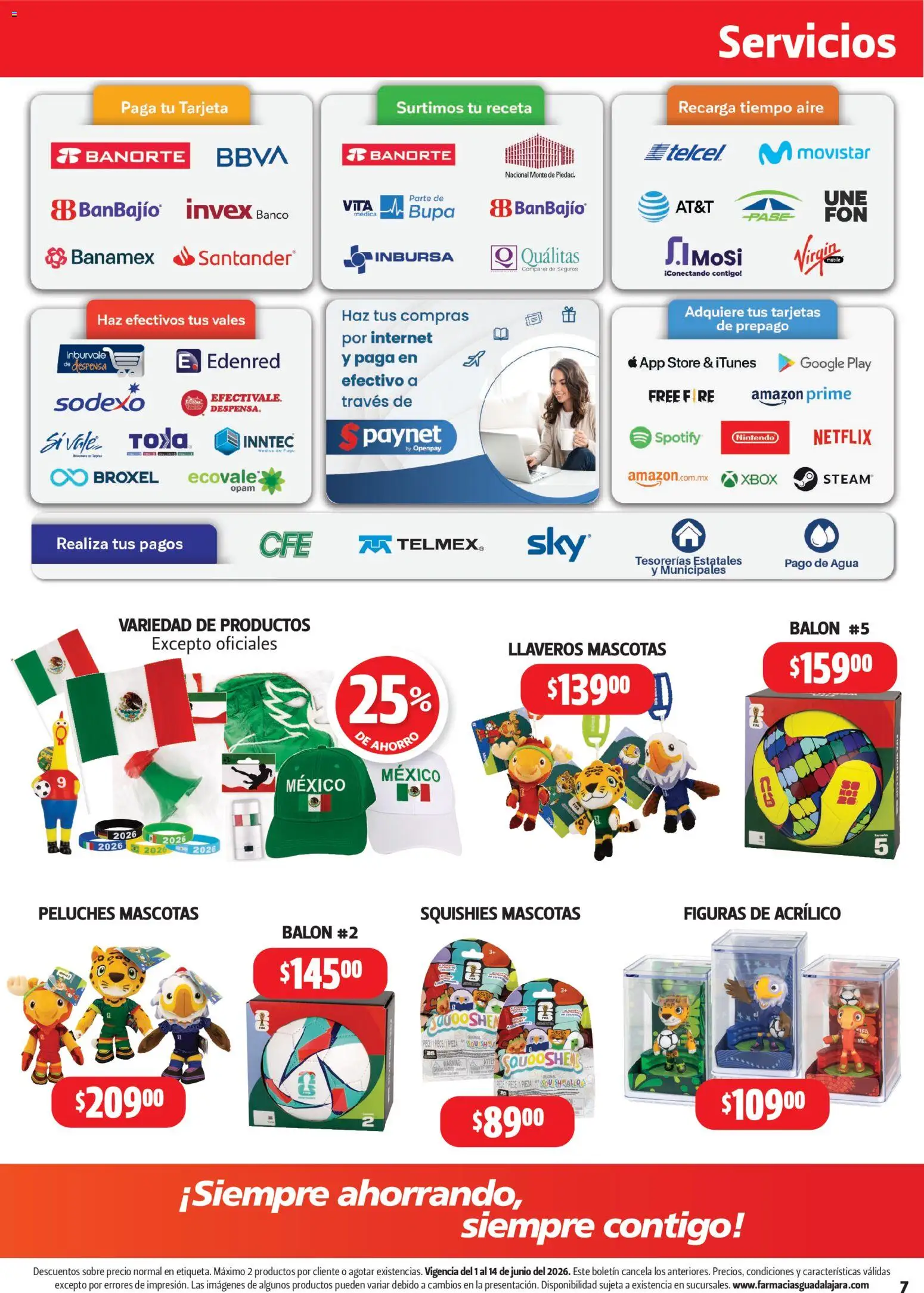 Nuevas ofertas de Farmacia Guadalajara válidas en toda la República Mexicana desde el 01.06.2026. ¡Encuentra las mejores ofertas en Farmacia Guadalajara catálogo! | Página: 7